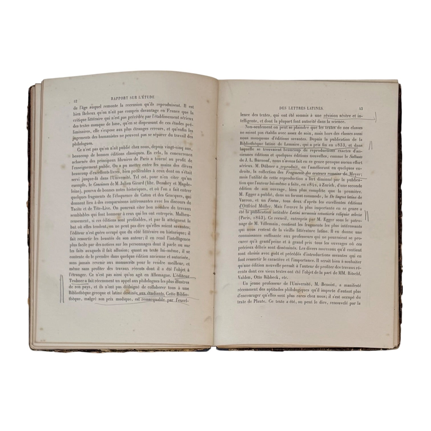 Libro Recueil de Rapports Francés de 1868