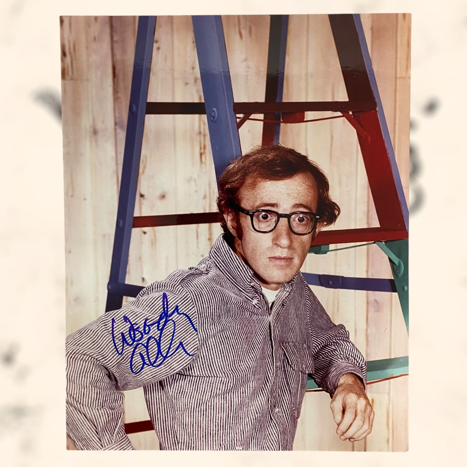 Fotografía de Woody Allen con autógrafo original certificado