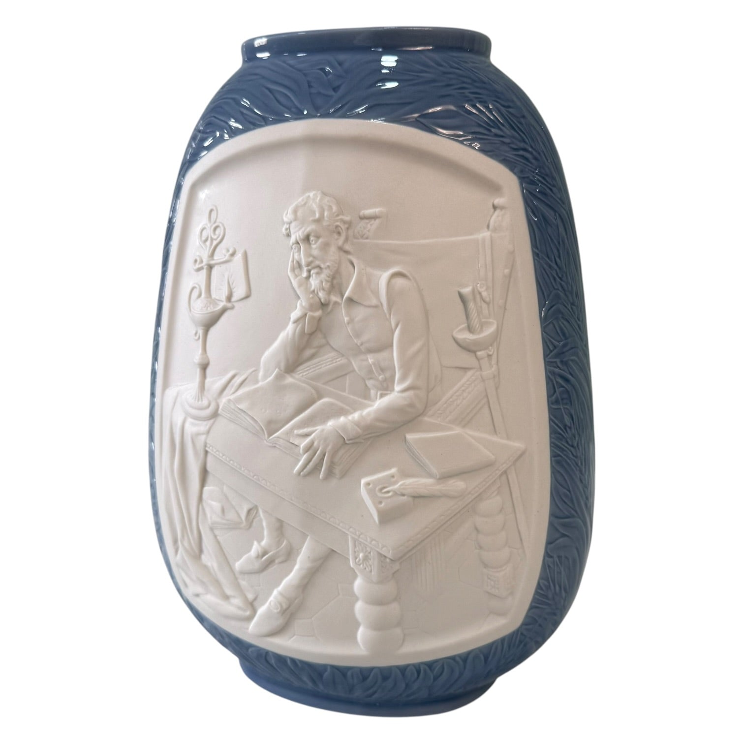 Jarrón Oval Don Quijote de porcelana Lladró