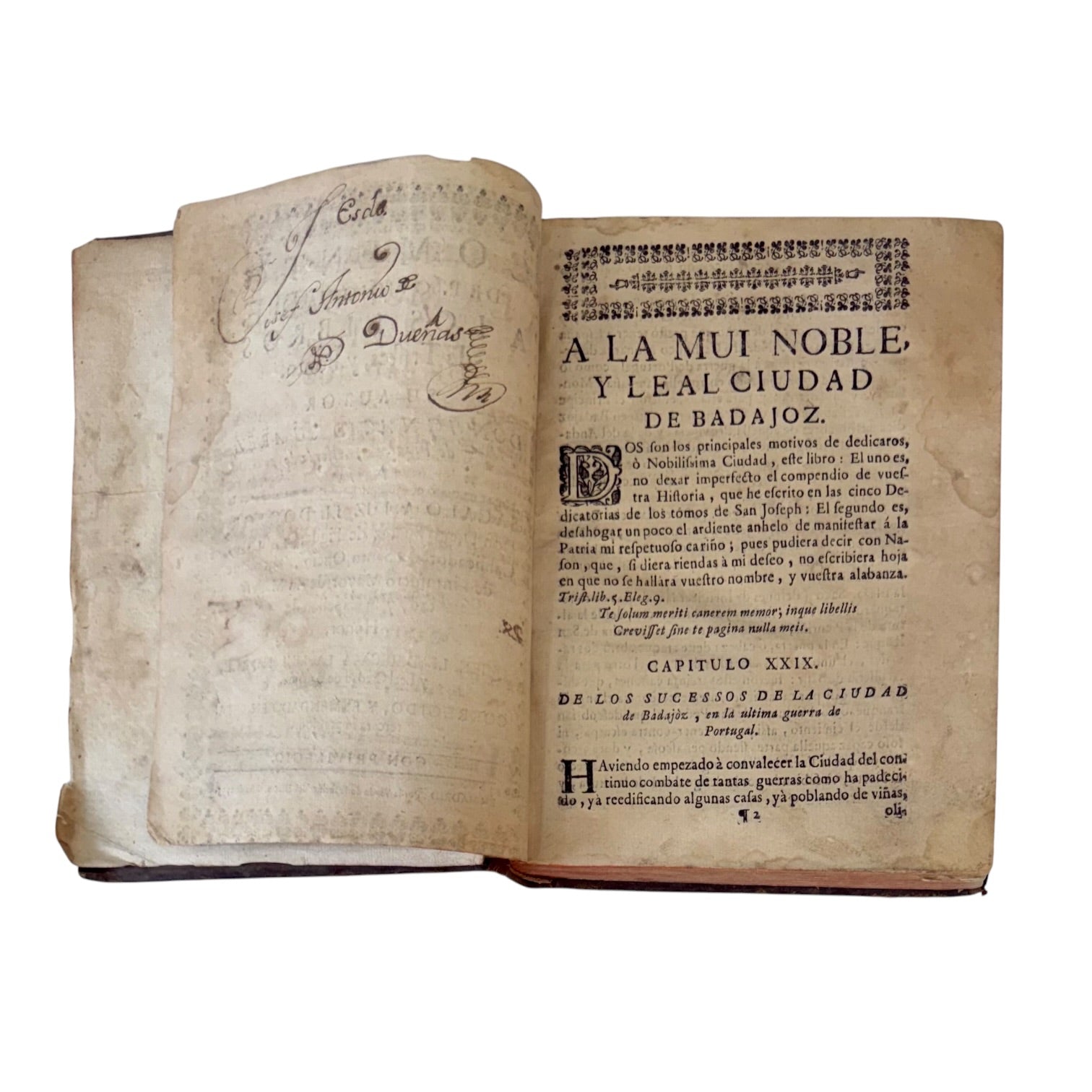 Libro Comento de P. Ovidio Nasón a los libros de Tristes y Ponto de 1733