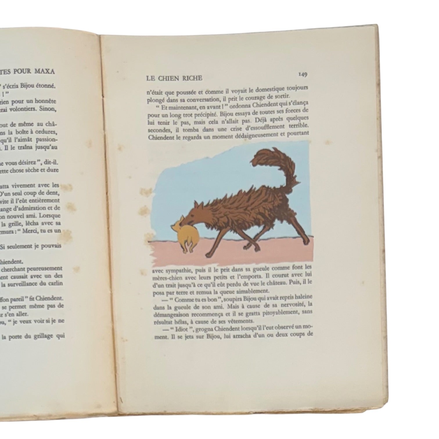 Libro Contes pour Maxa del año 1929