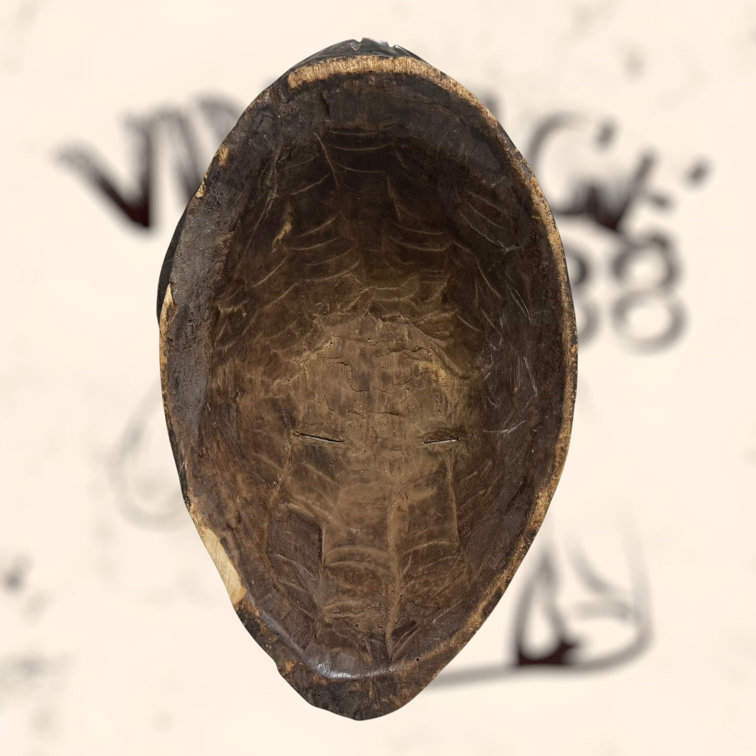 Máscara tribal Puru vintage