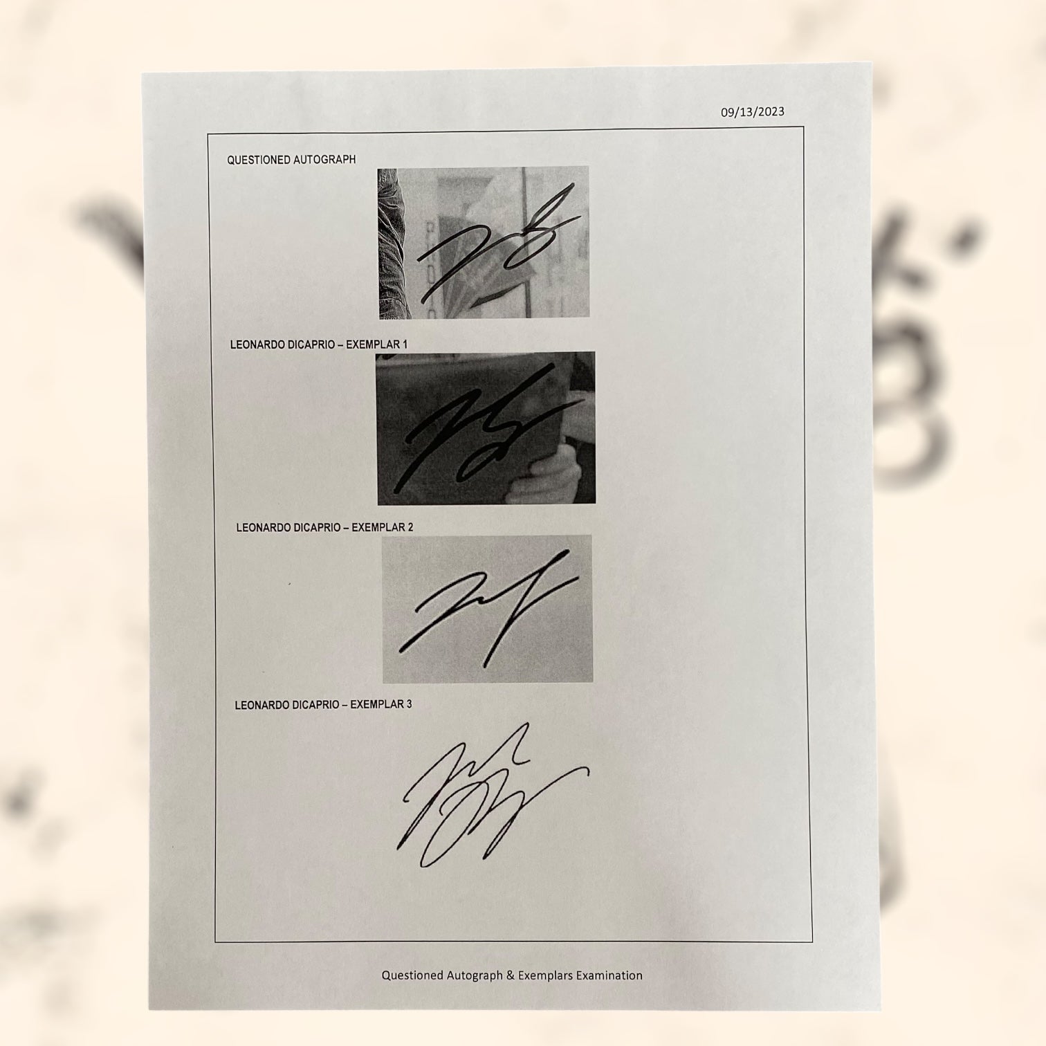 Fotografía firmada de Leonardo DiCaprio con certificado de autenticidad
