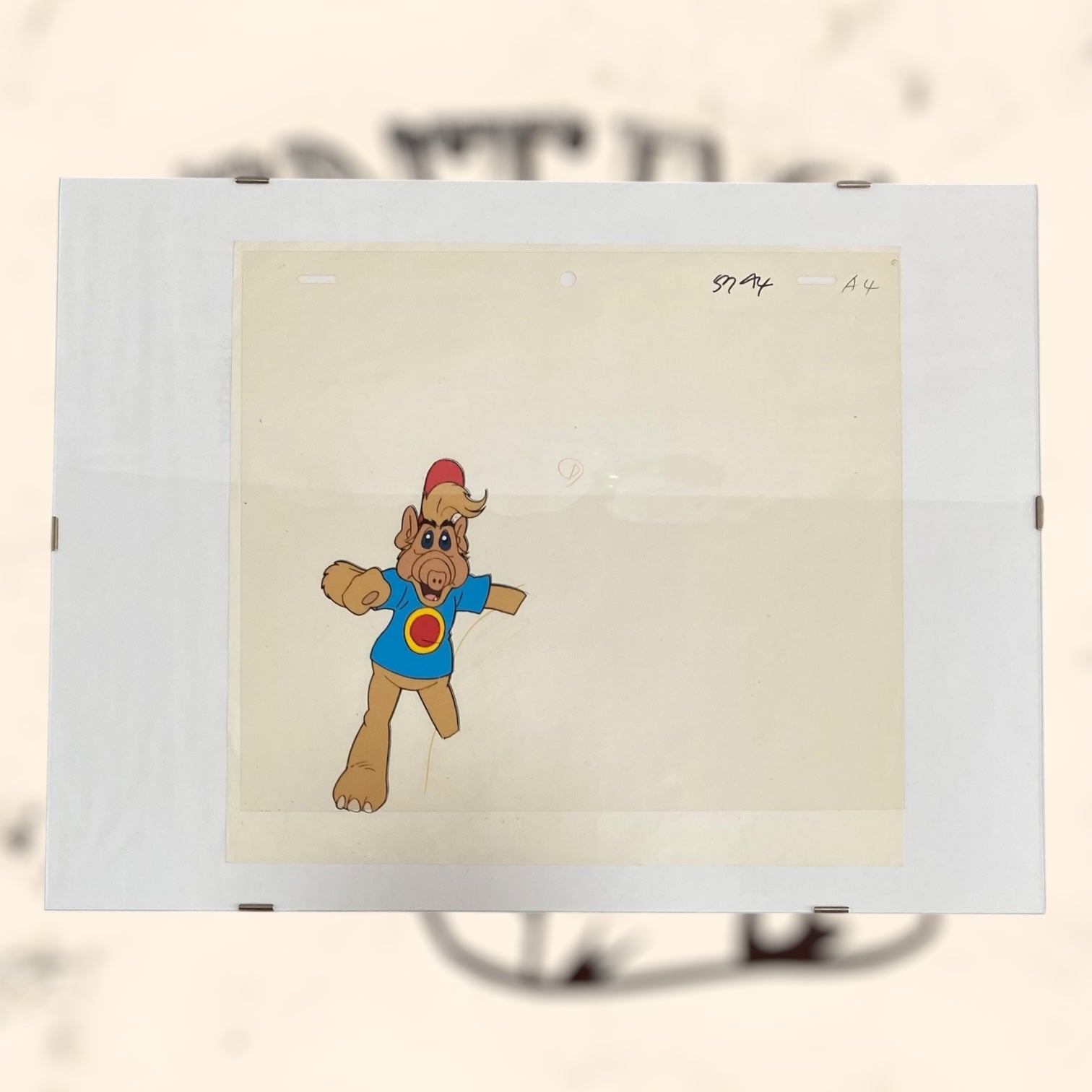 Célula original de la serie animada Alf de los años 80