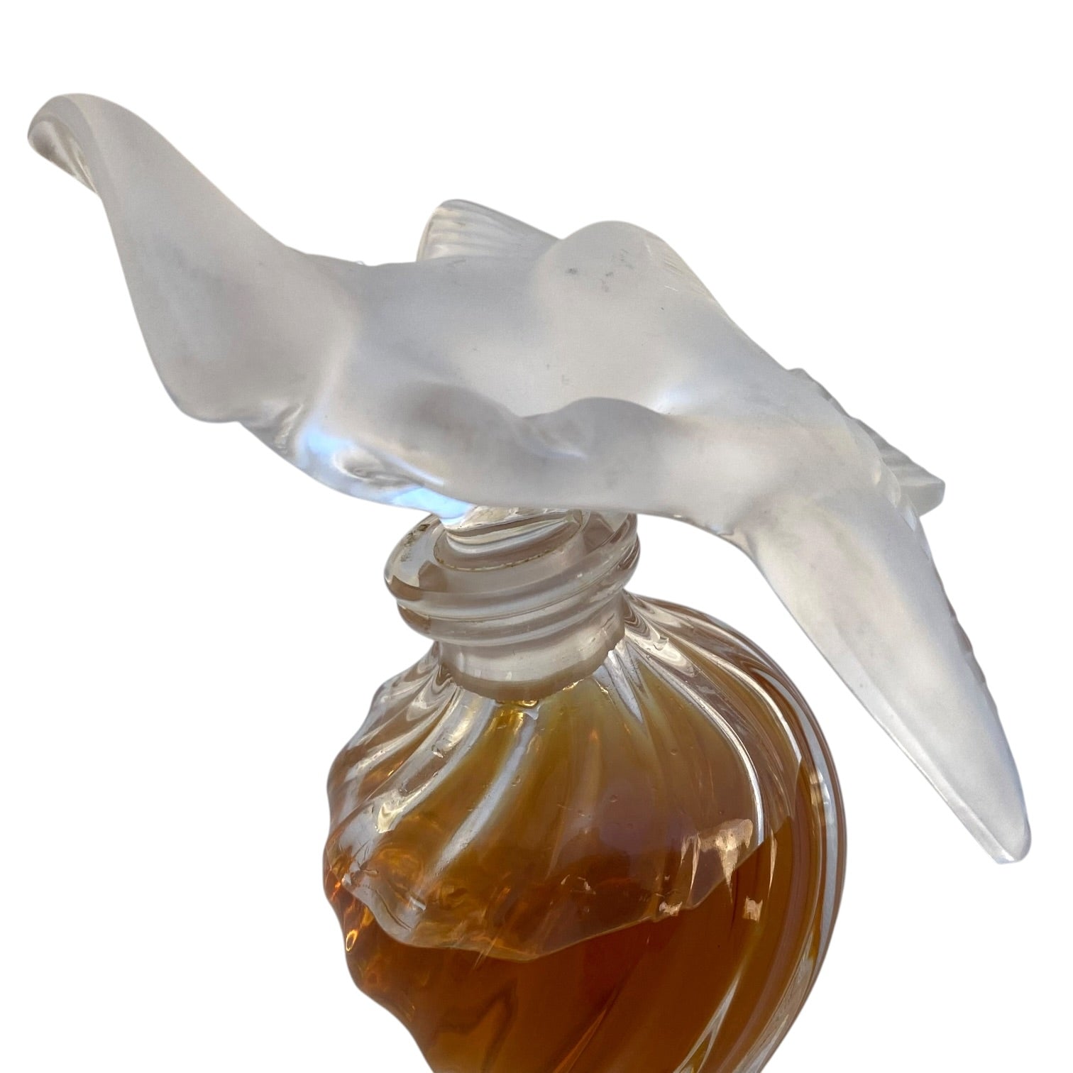 Frasco de perfume L’ Air Temp de Nina Ricci diseñado por Marc Lalique de 1948