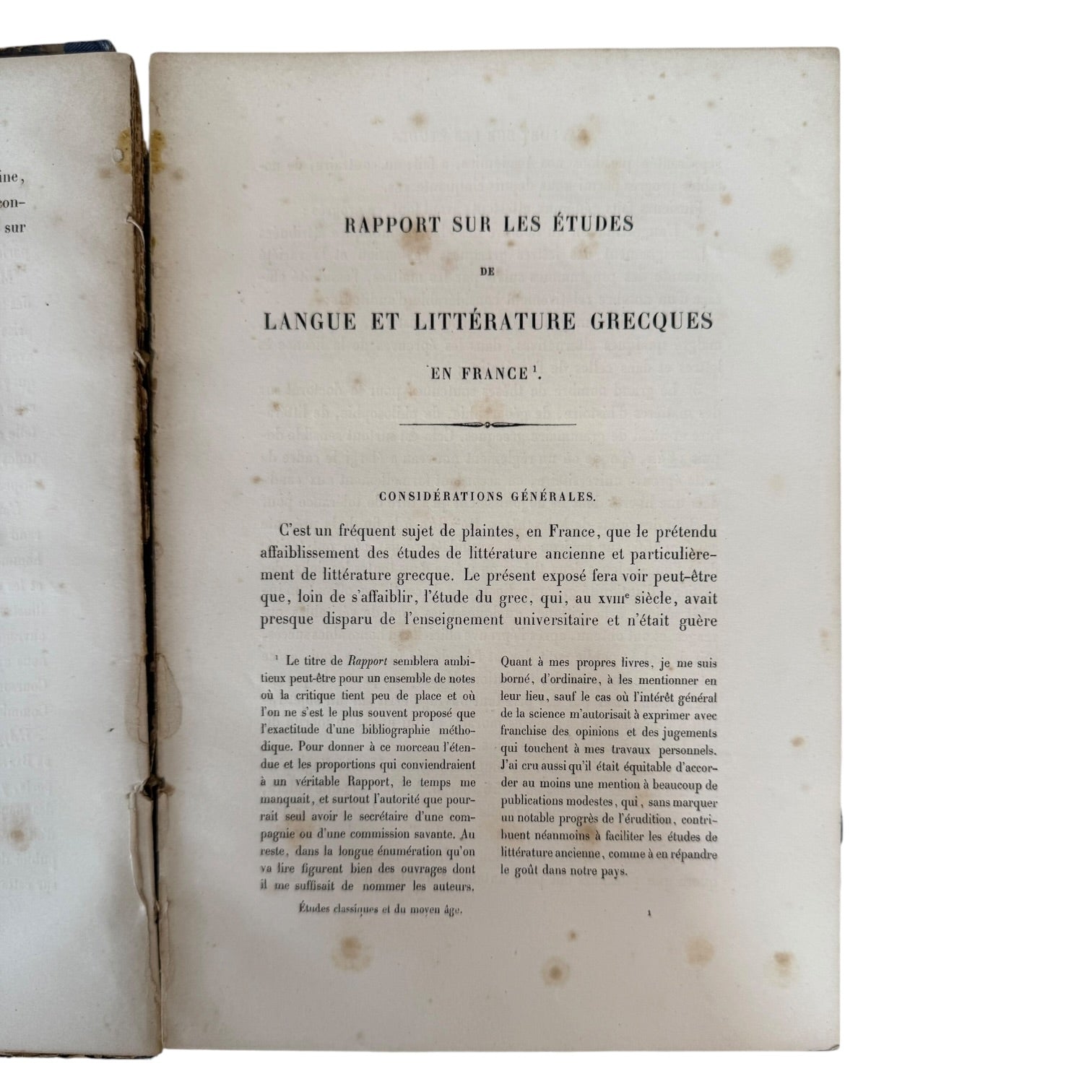 Libro Recueil de Rapports Francés de 1868
