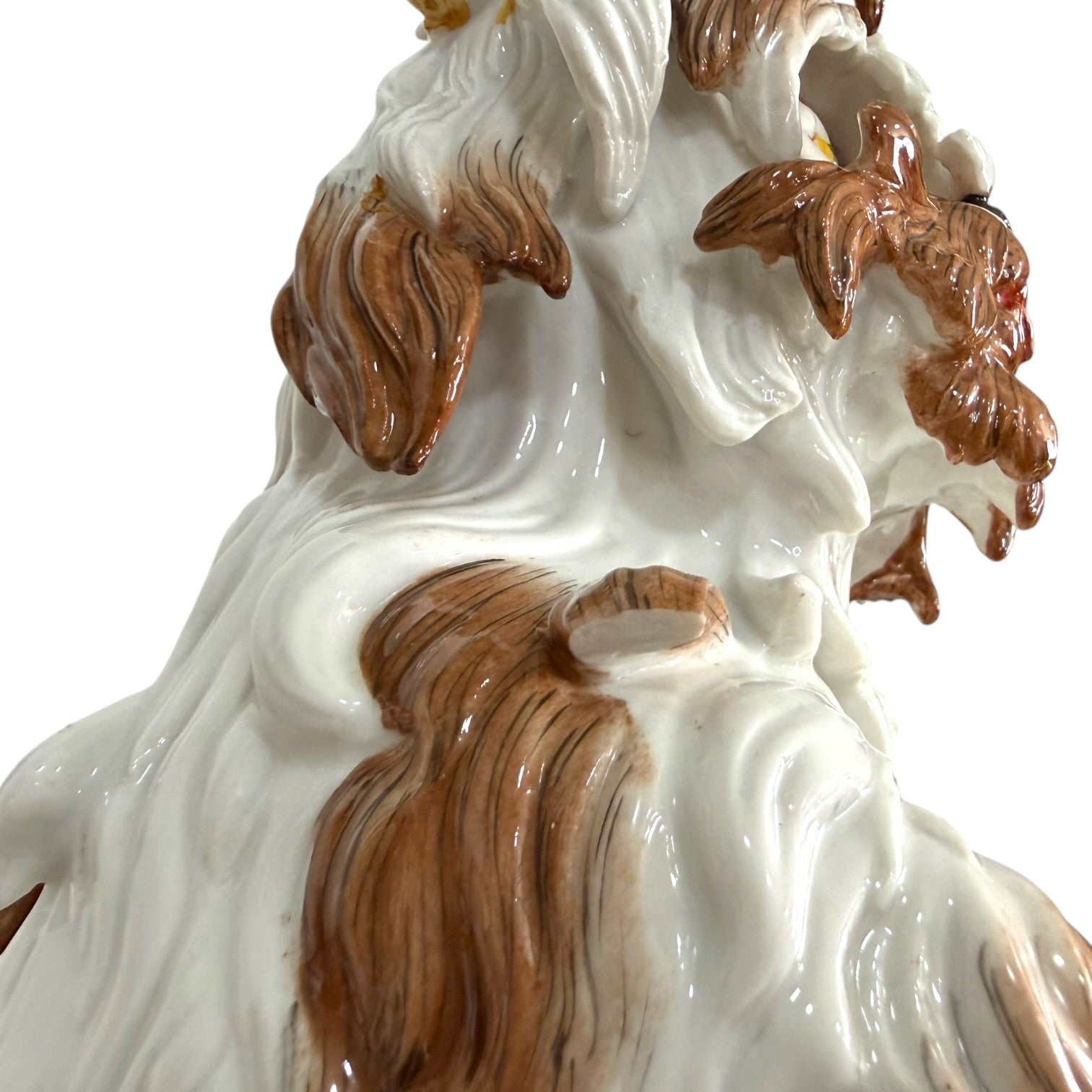 Figura perro Gos D’Atura Catalá de porcelana Algora de gran tamaño