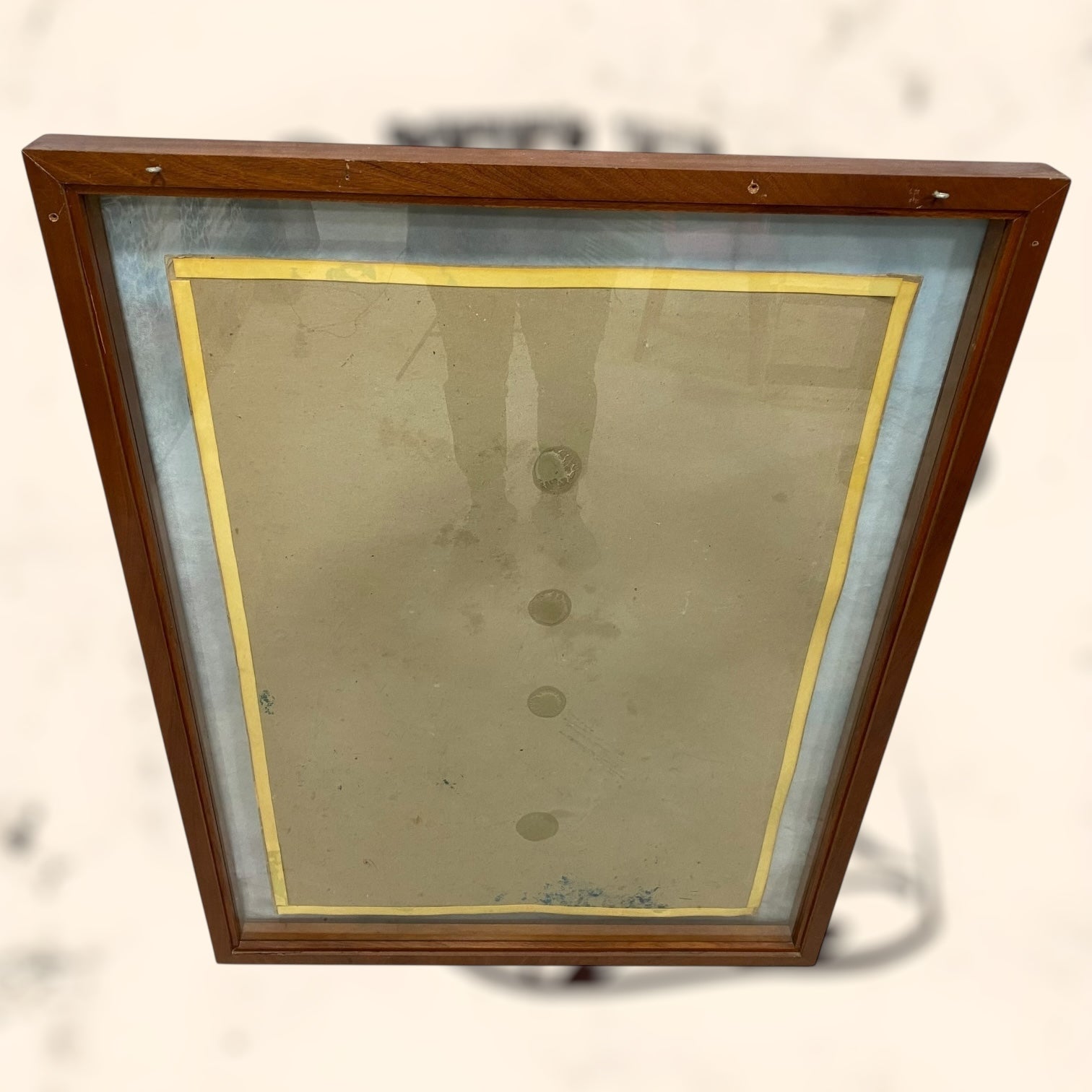 Óleo abstracto de gran tamaño firmado