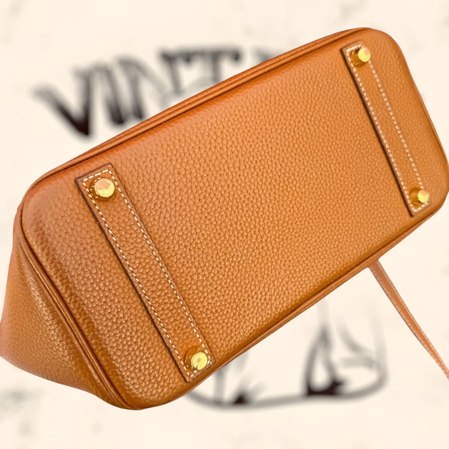 Bolso de piel marrón