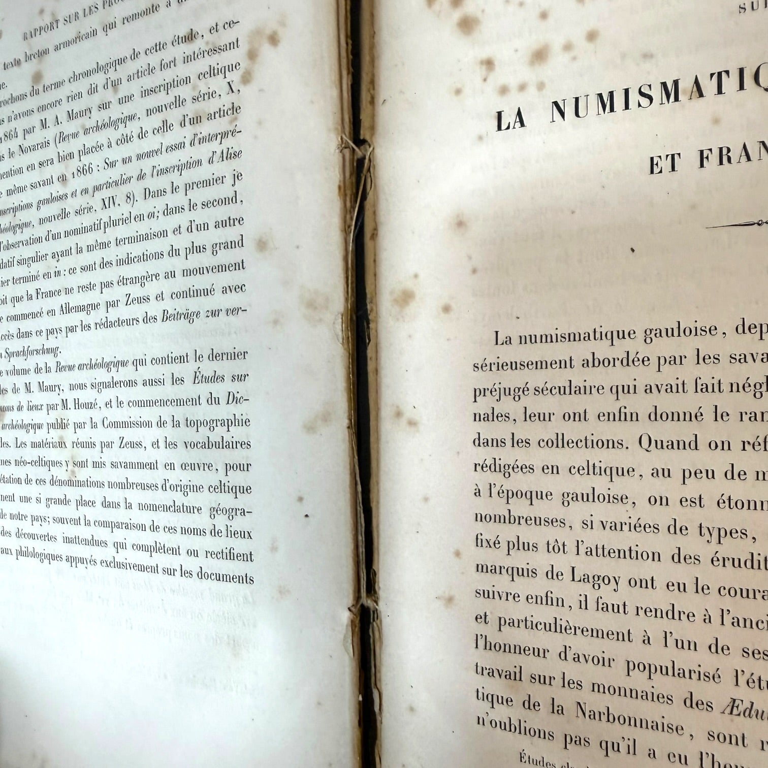 Libro Recueil de Rapports Francés de 1868