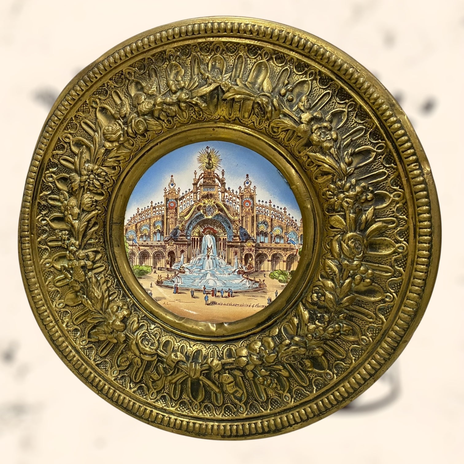 Plato Creil Montereau de loza Francés antiguo S. XIX