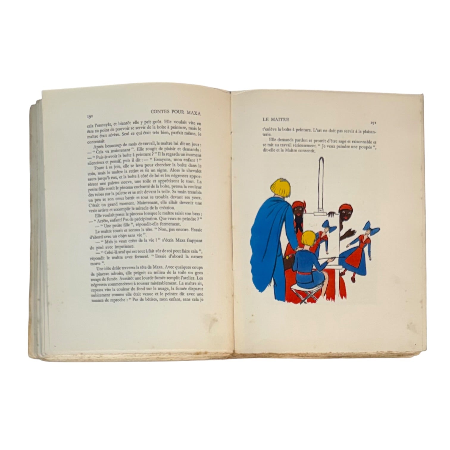 Libro Contes pour Maxa del año 1929