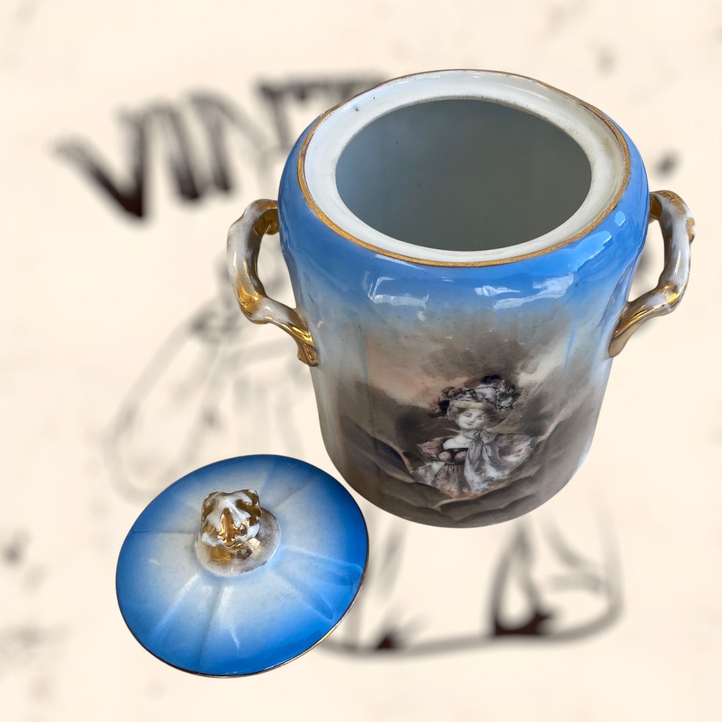 Juego de Té de porcelana Limoges (Albert Pillivuyt) S. XIX