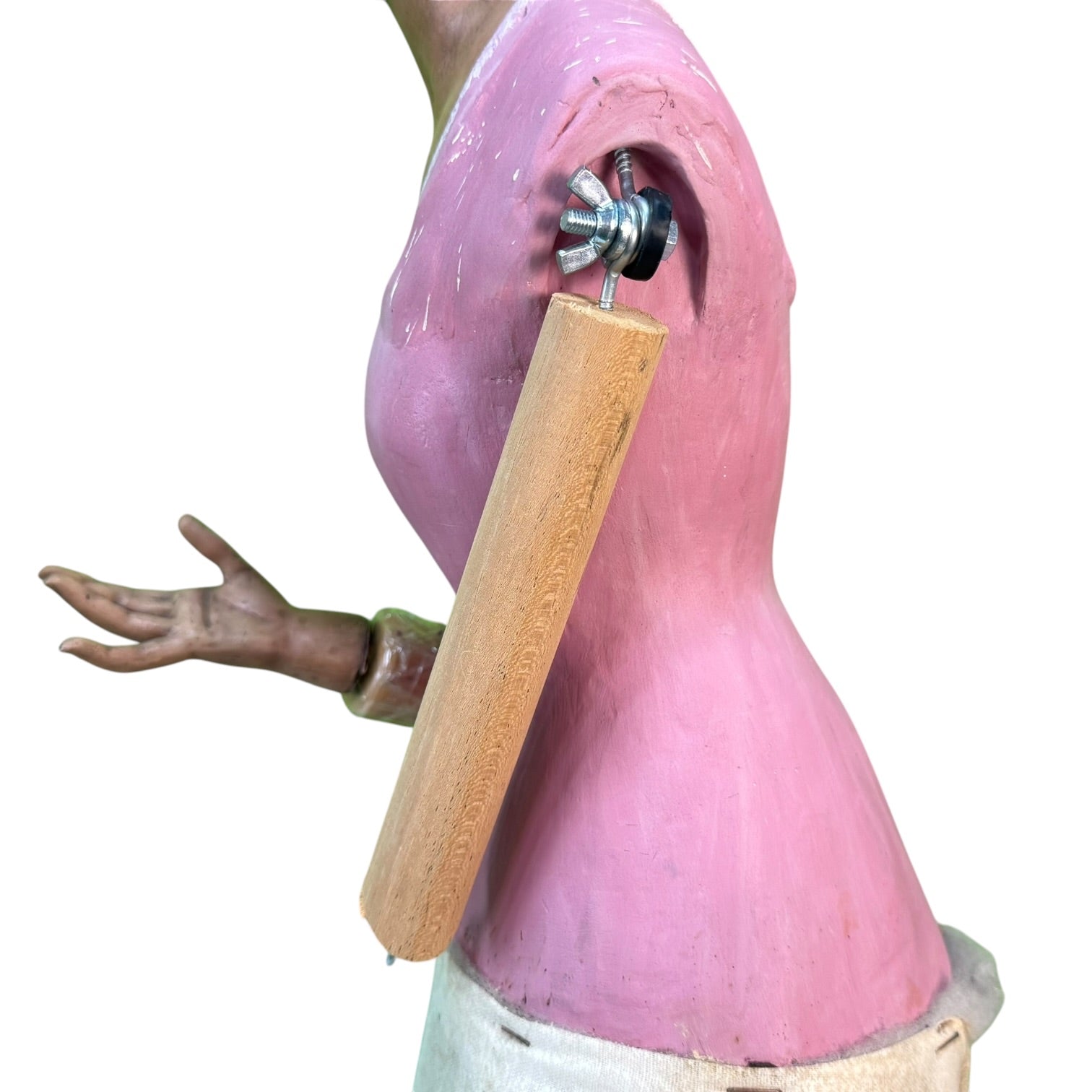 Virgen de vestir policromada de E. G. Francés de gran tamaño
