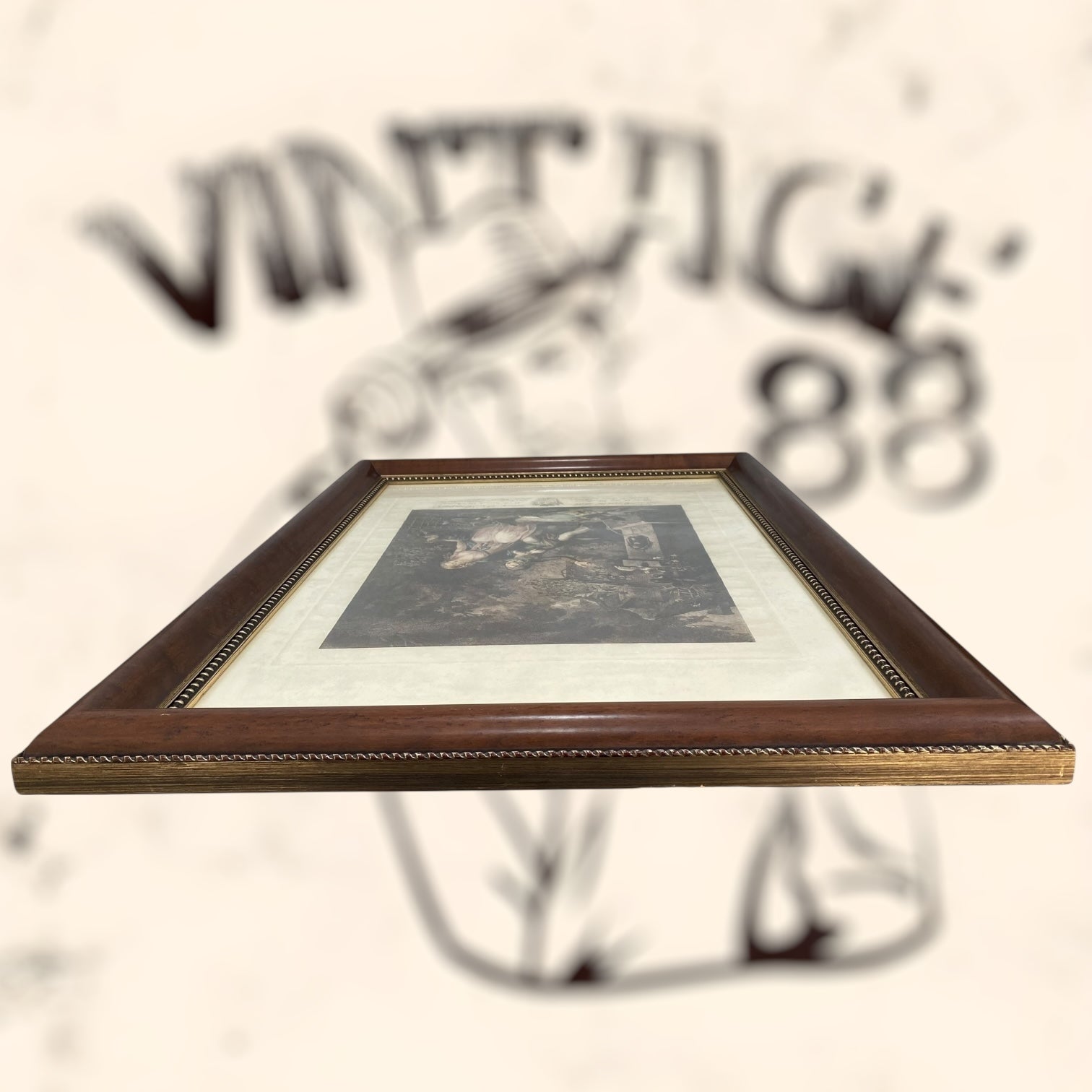 Grabado de la obra L’Amant Discret et les Voeux D’Amour de Jean-Frédéric Schall