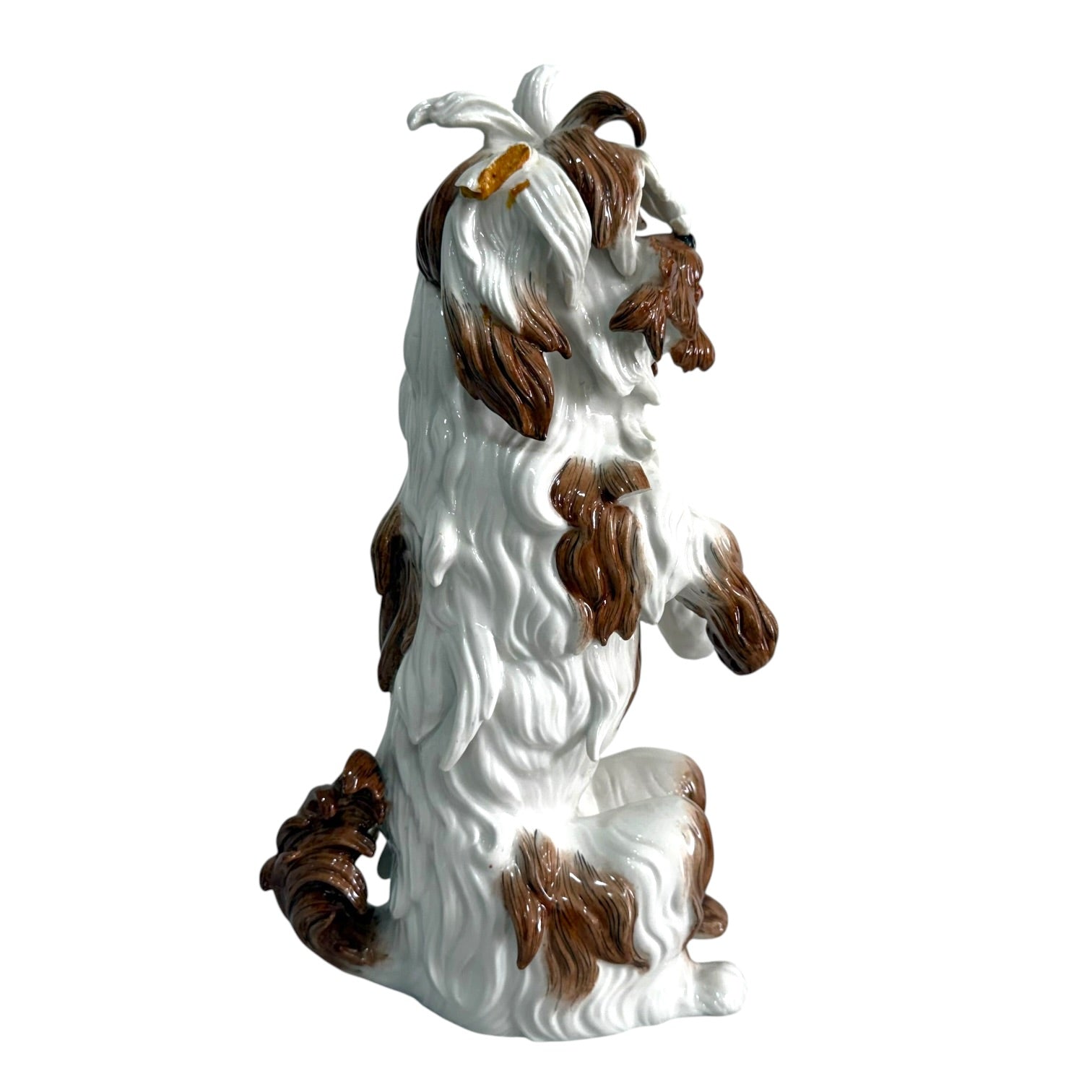 Figura perro Gos D’Atura Catalá de porcelana Algora de gran tamaño