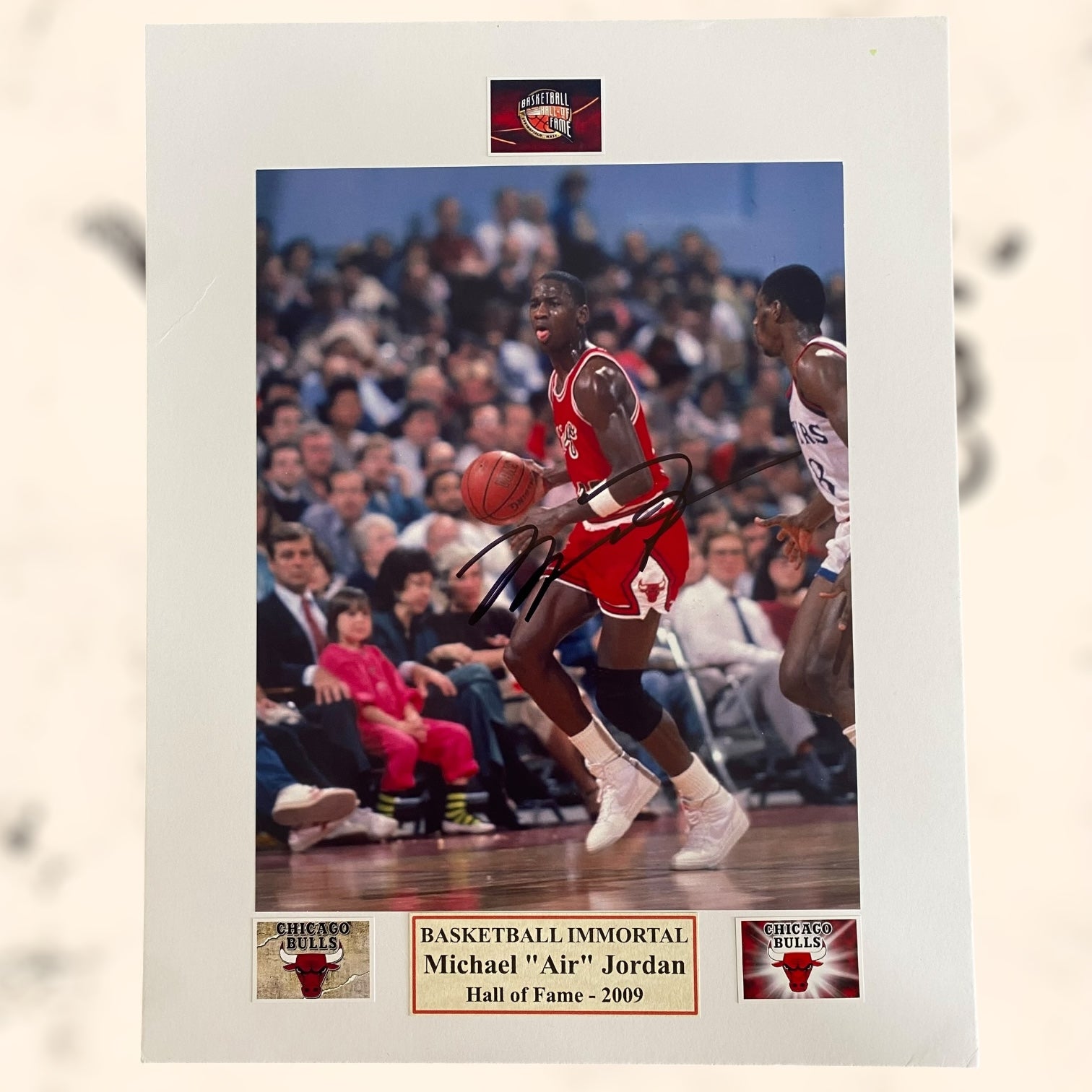 Fotografía firmada de Michael Jordan con certificado de autenticidad