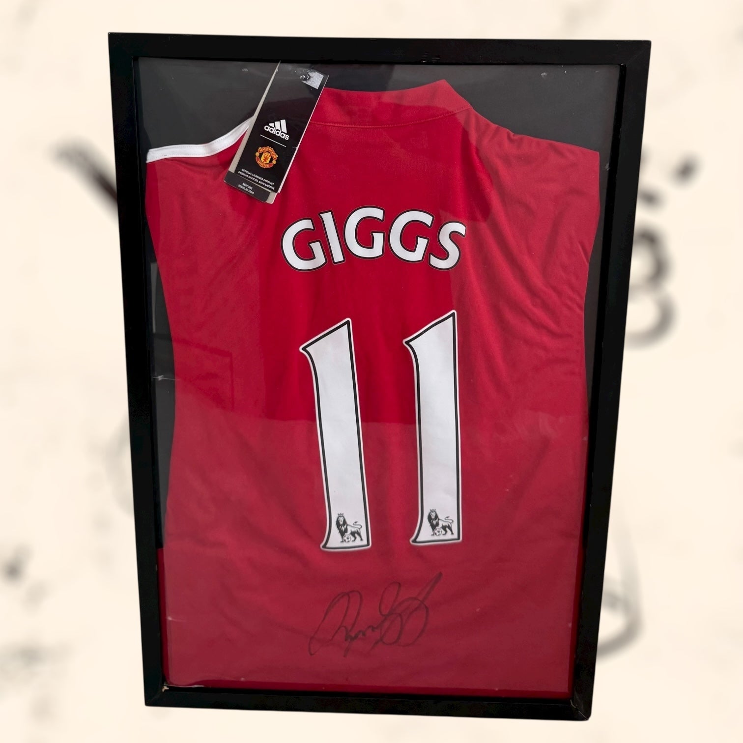 Camiseta del Manchester United con autógrafo de Ryan Giggs original certificado