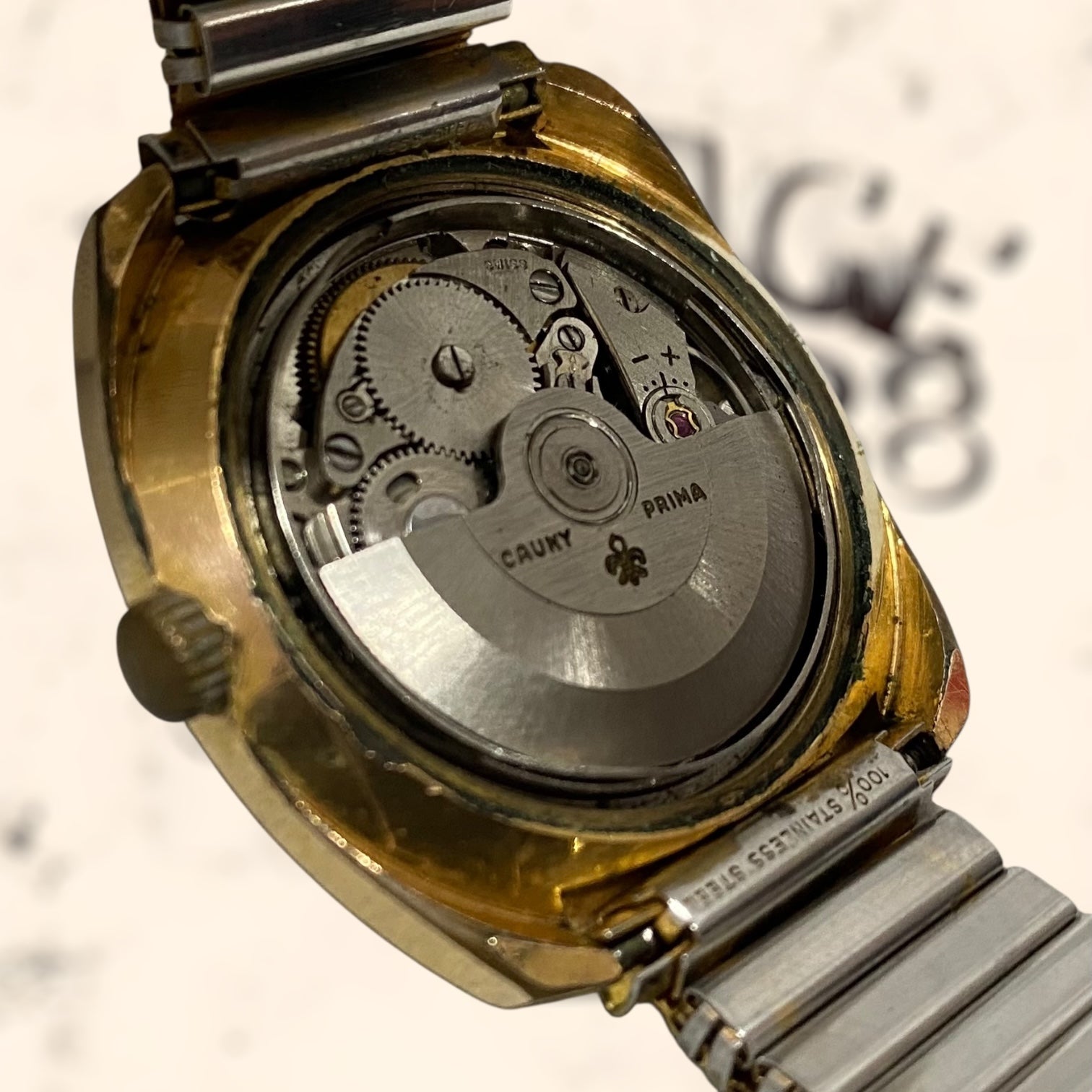 Reloj Caunymatic Suizo vintage