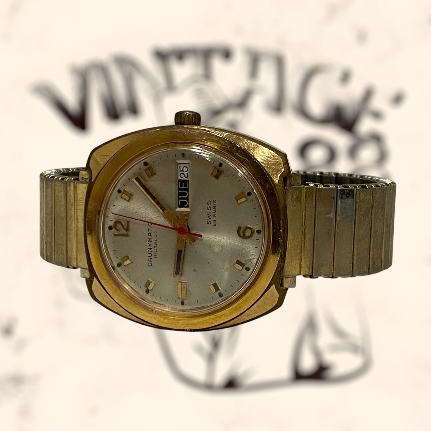 Reloj Caunymatic Suizo vintage