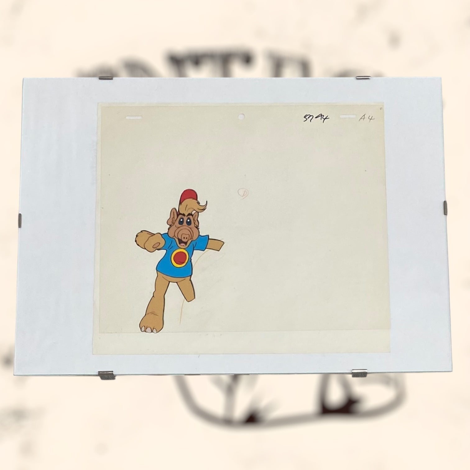 Célula original de la serie animada Alf de los años 80