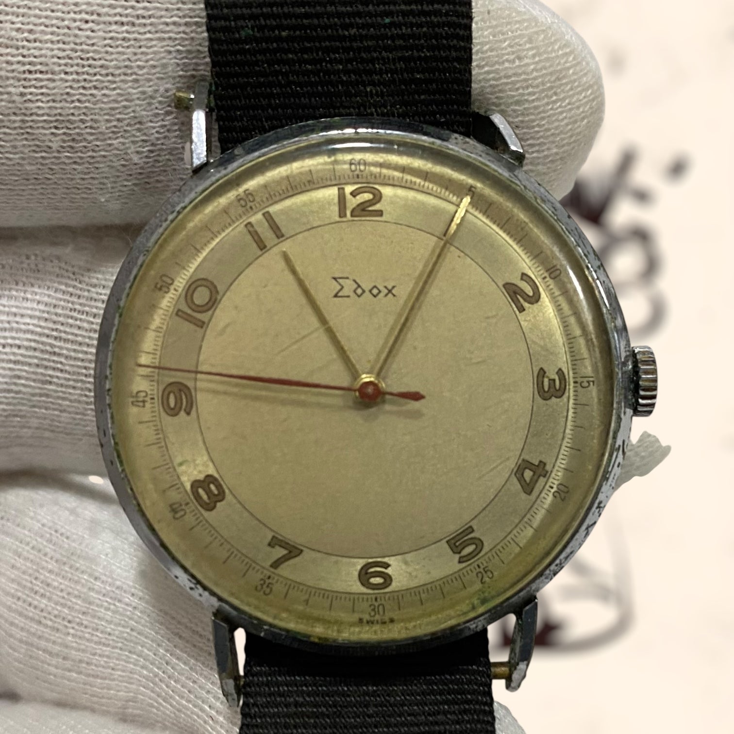 Reloj Edox Suizo de cuerda antiguo