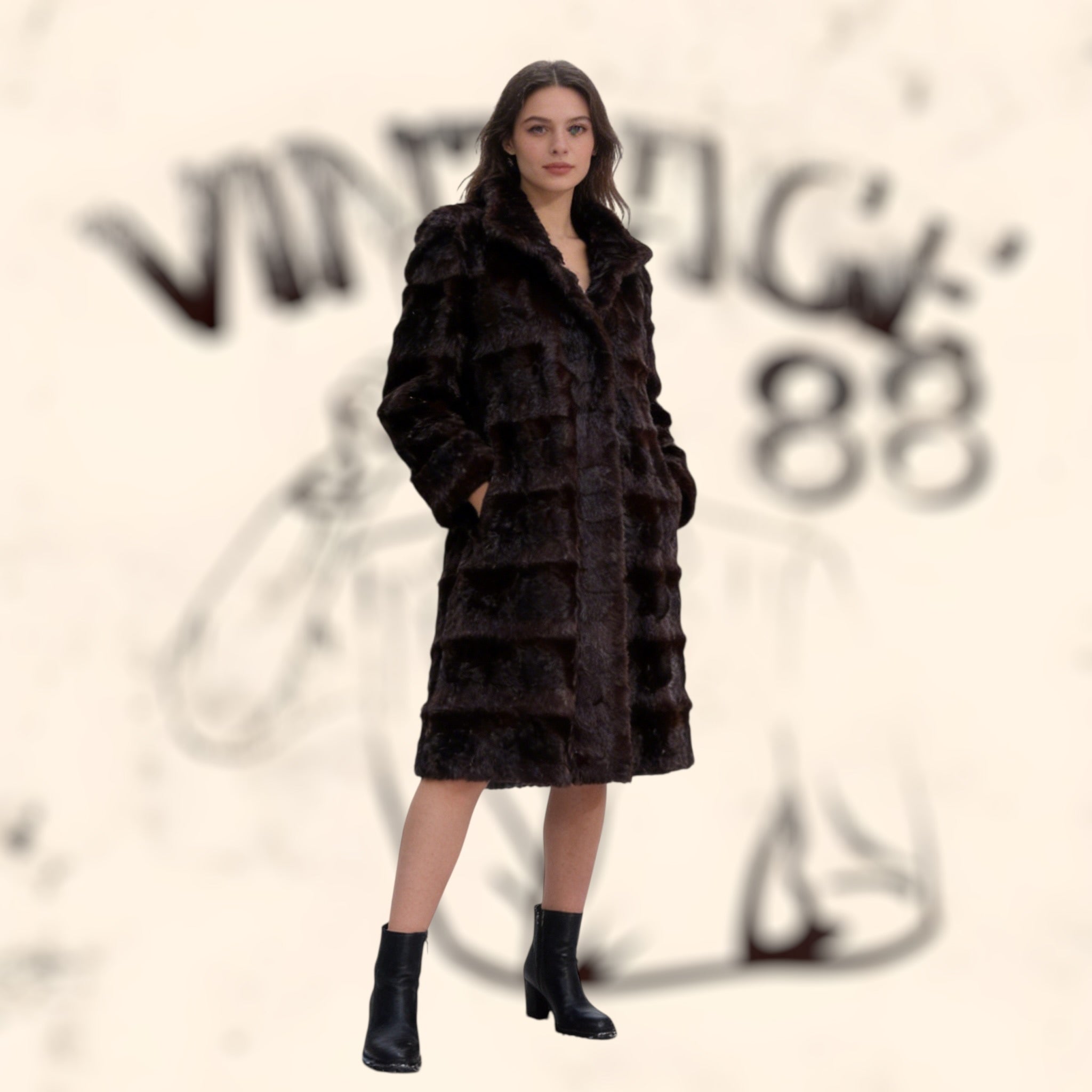 Abrigo de piel de visón vintage