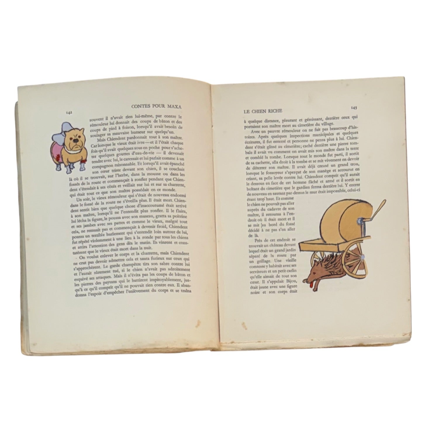 Libro Contes pour Maxa del año 1929
