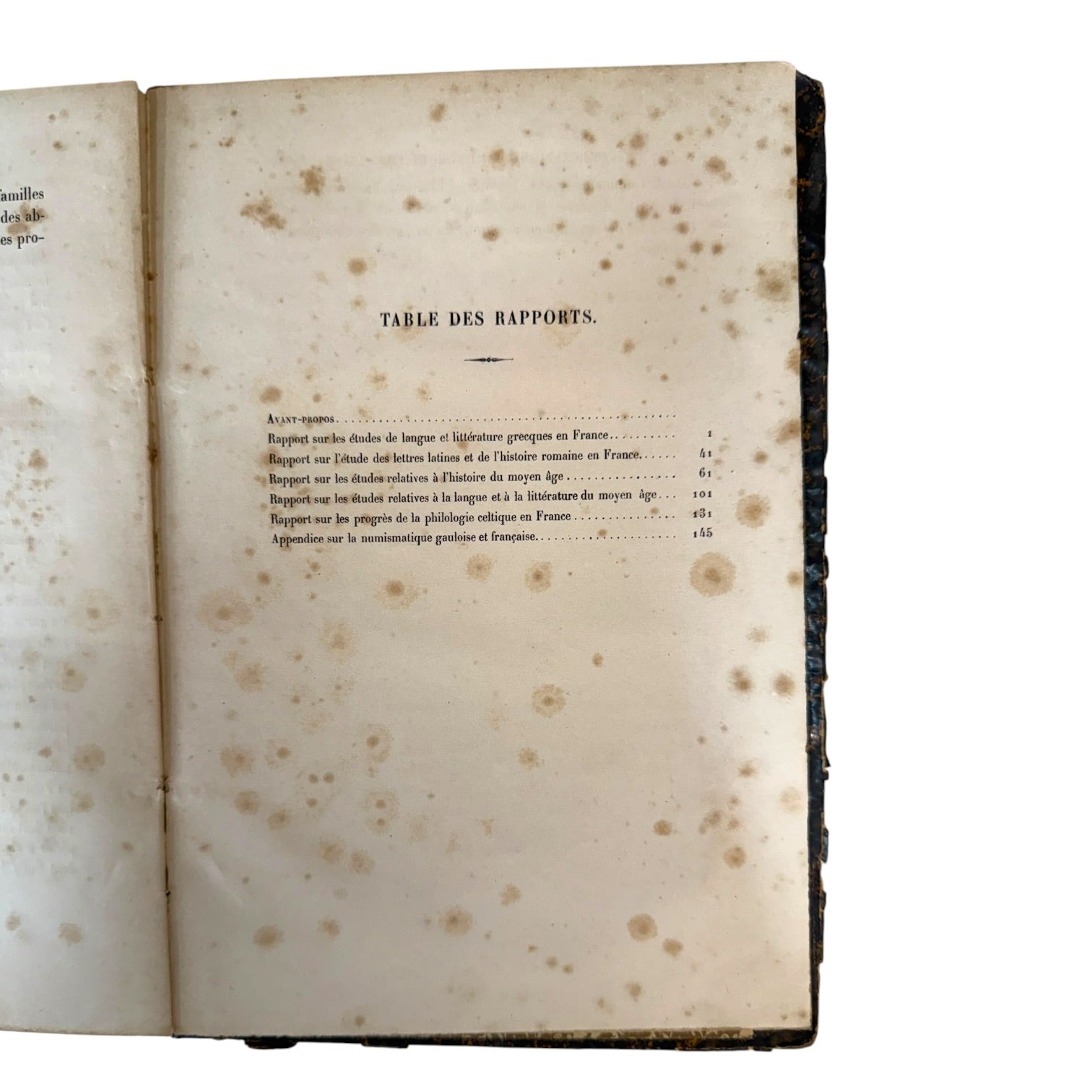 Libro Recueil de Rapports Francés de 1868