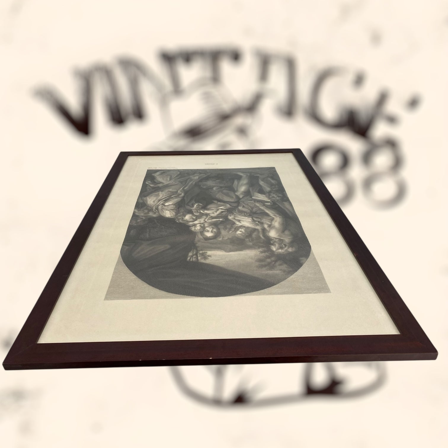 Grabado de la obra St. Jérome de Antonio Allegri (Correggio)