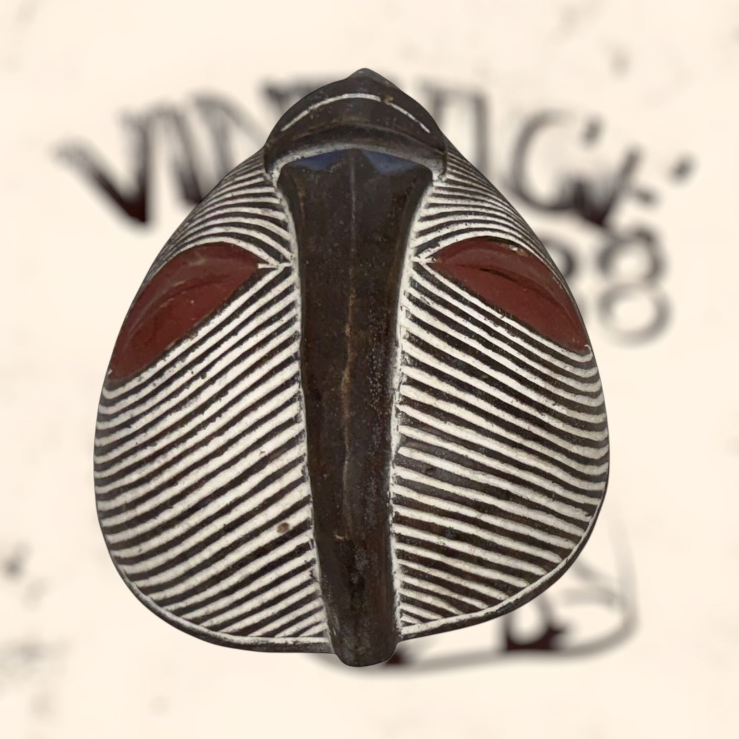 Máscara tribal Songye Africana vintage