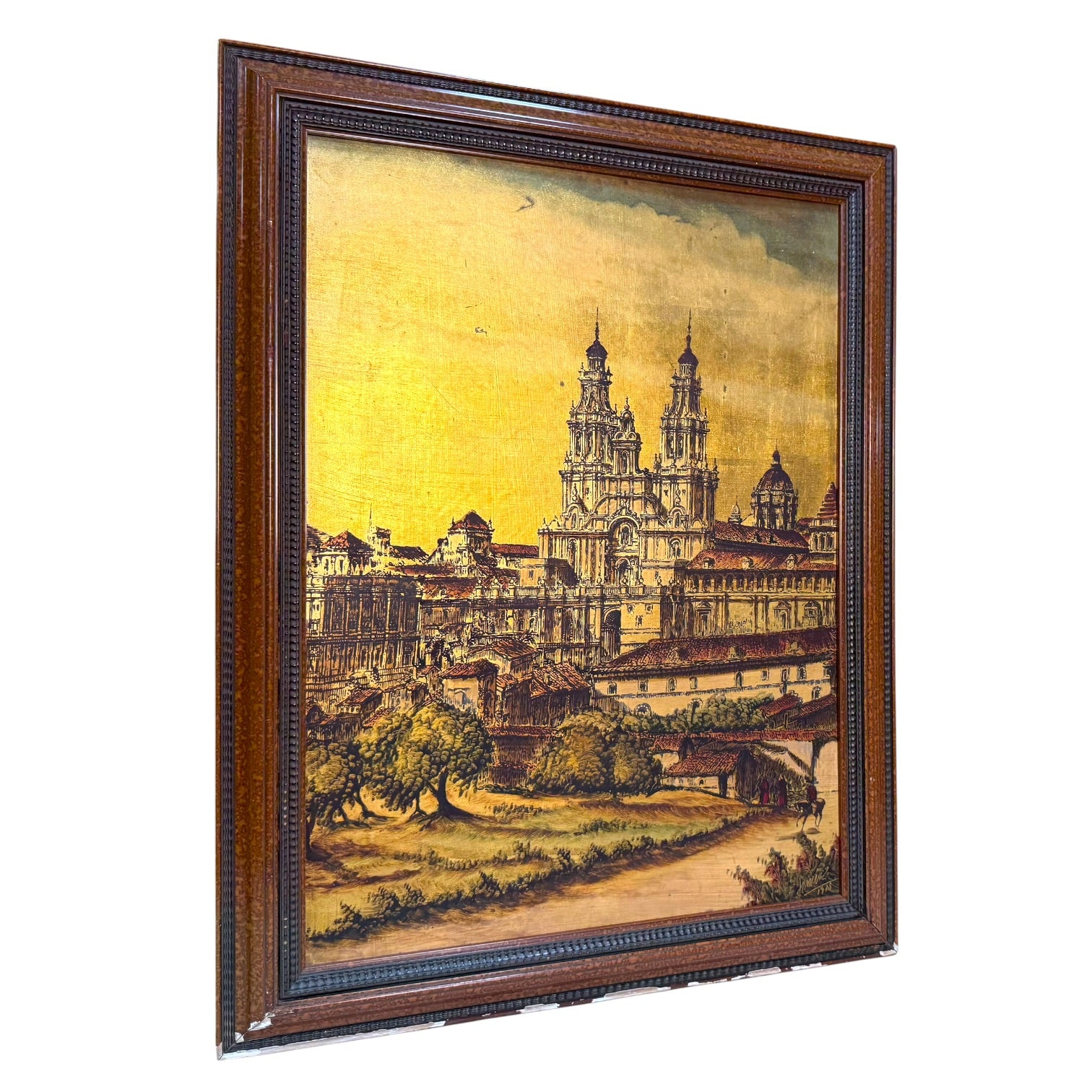 Óleo sobre tablero de la Catedral De Santiago de Ximenez