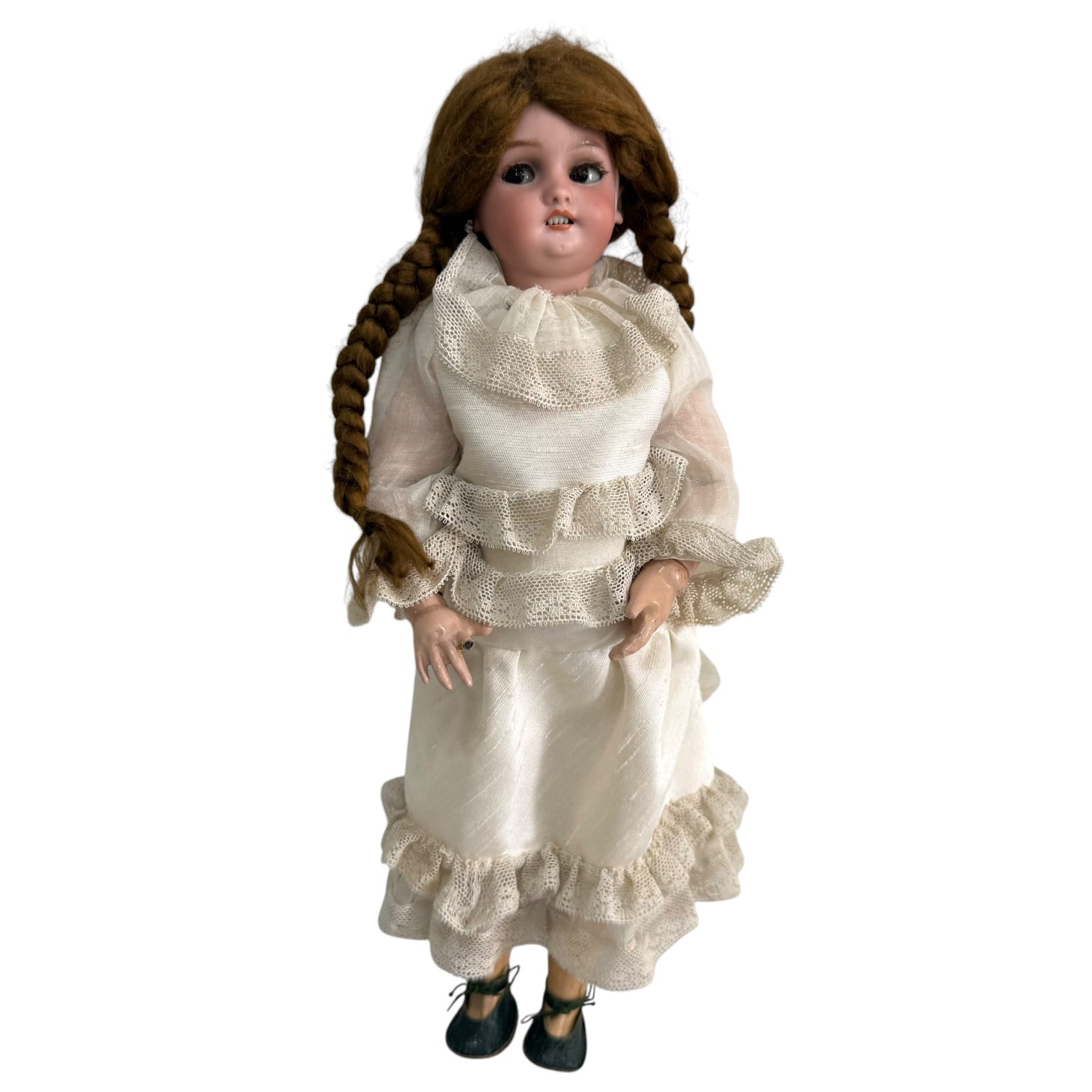 Simon & Halbig walker doll with walking mechanism, 19th century