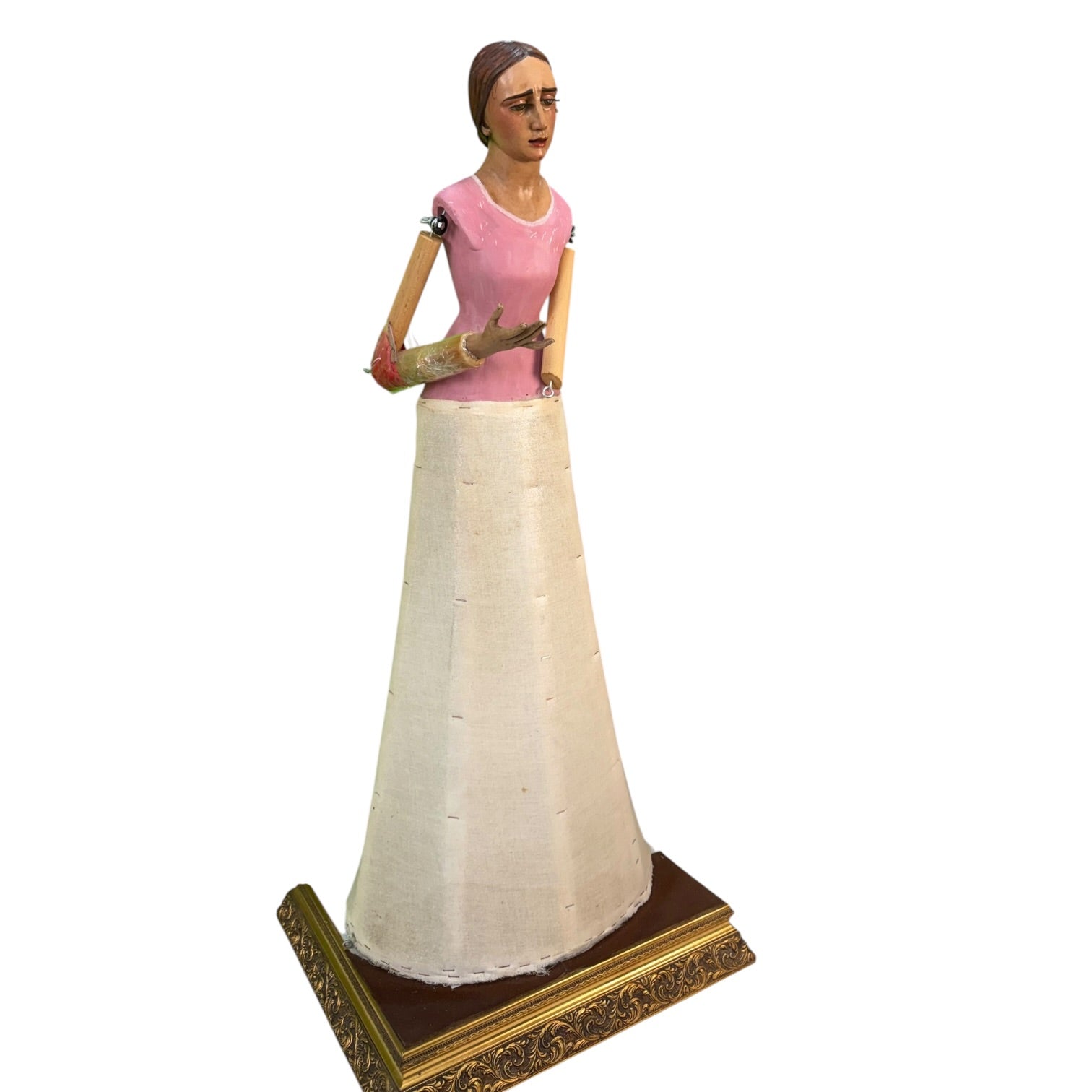Virgen de vestir policromada de E. G. Francés de gran tamaño