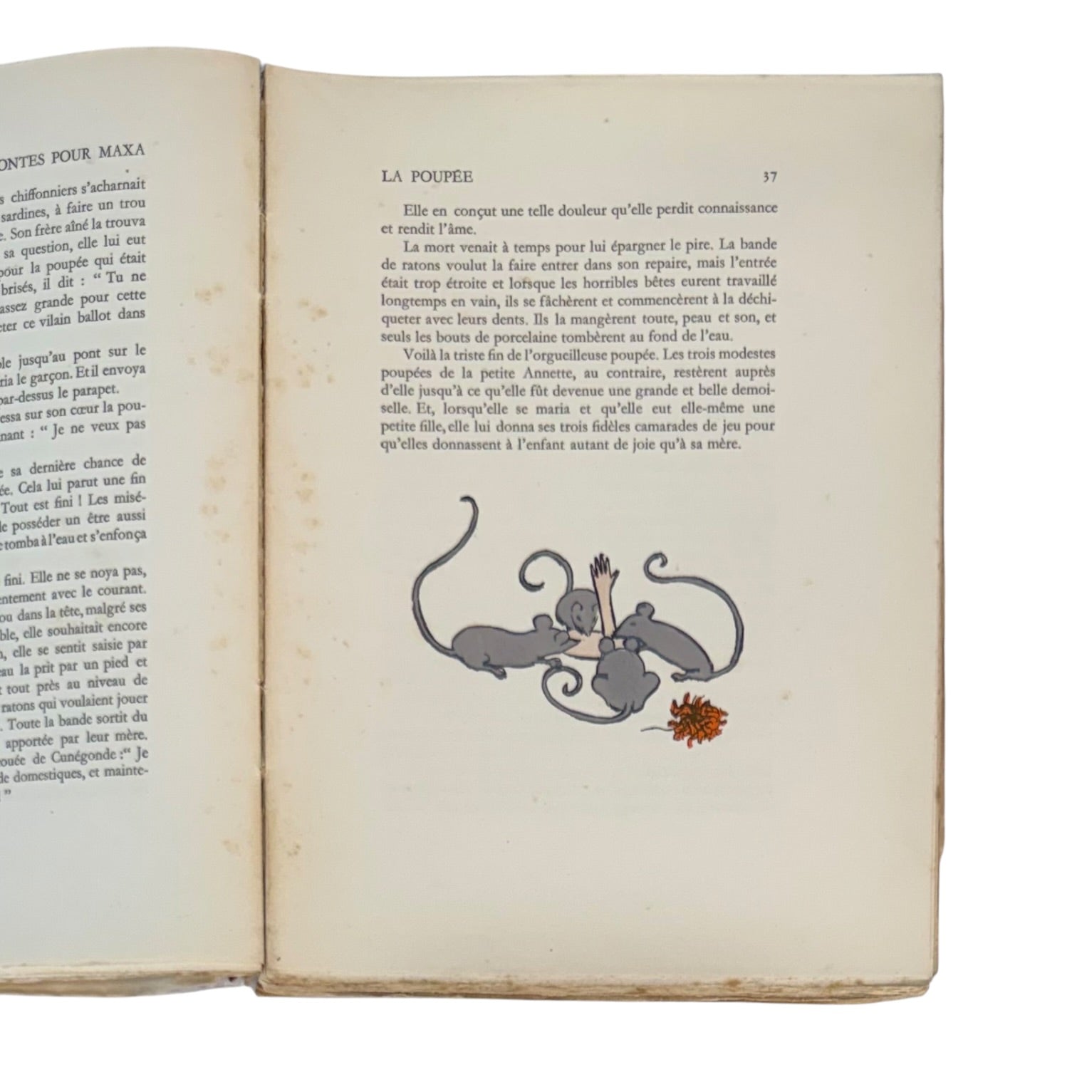 Libro Contes pour Maxa del año 1929