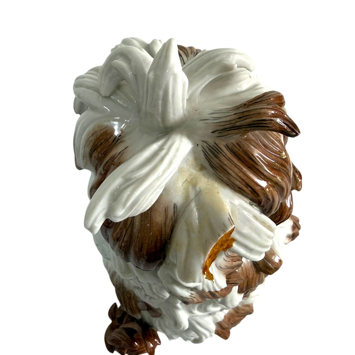 Figura perro Gos D’Atura Catalá de porcelana Algora de gran tamaño