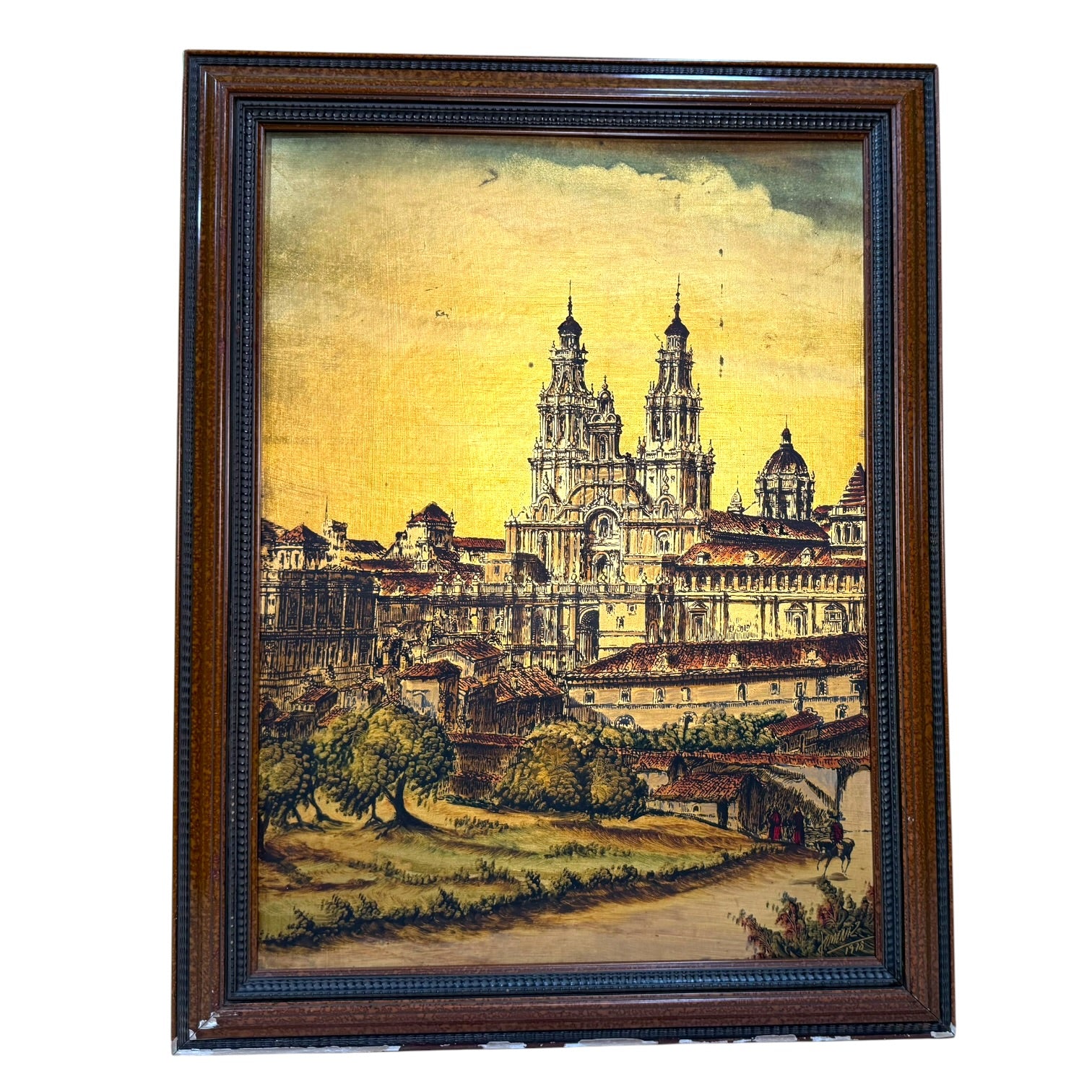 Óleo sobre tablero de la Catedral De Santiago de Ximenez