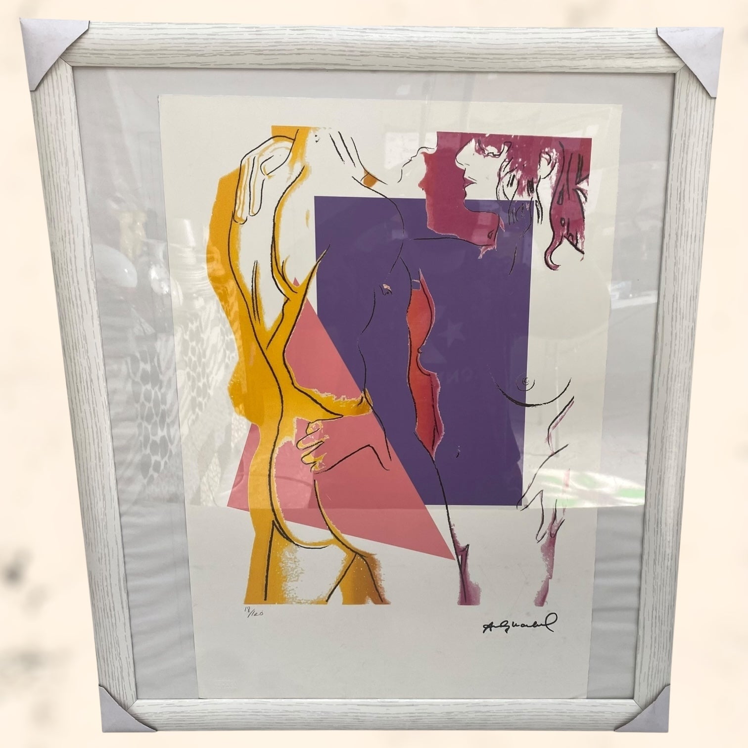 Litografía Love de Andy Warholl con certificado de autenticidad