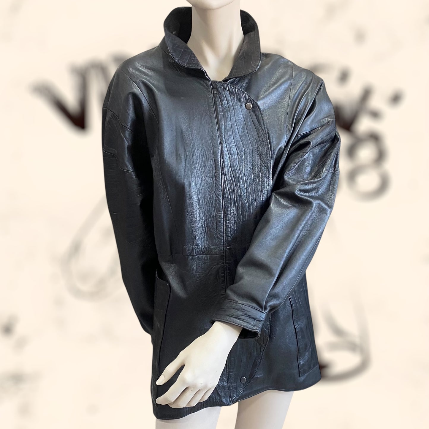 Chaqueta Yves Saint Laurent de cuero vintage