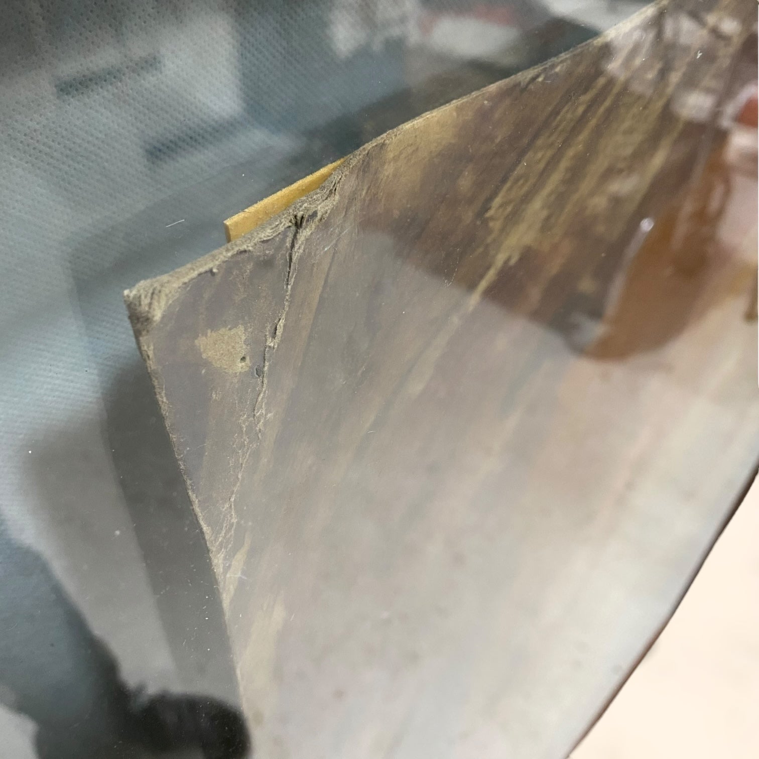 Óleo abstracto de gran tamaño firmado