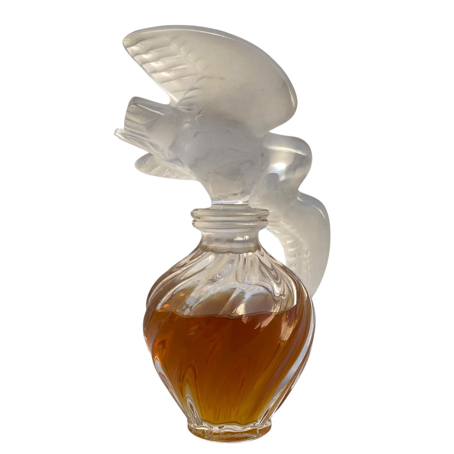 Frasco de perfume L’ Air Temp de Nina Ricci diseñado por Marc Lalique de 1948
