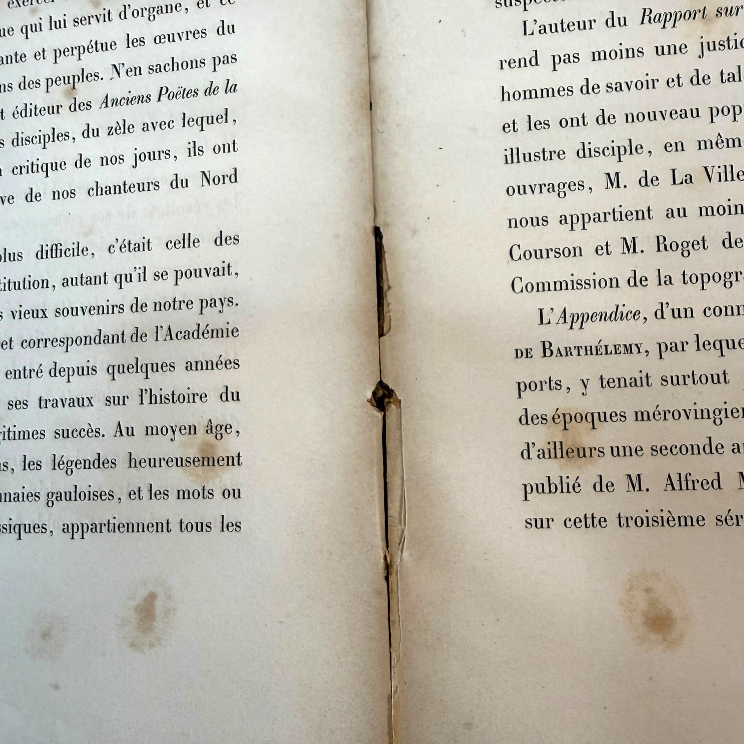 Libro Recueil de Rapports Francés de 1868