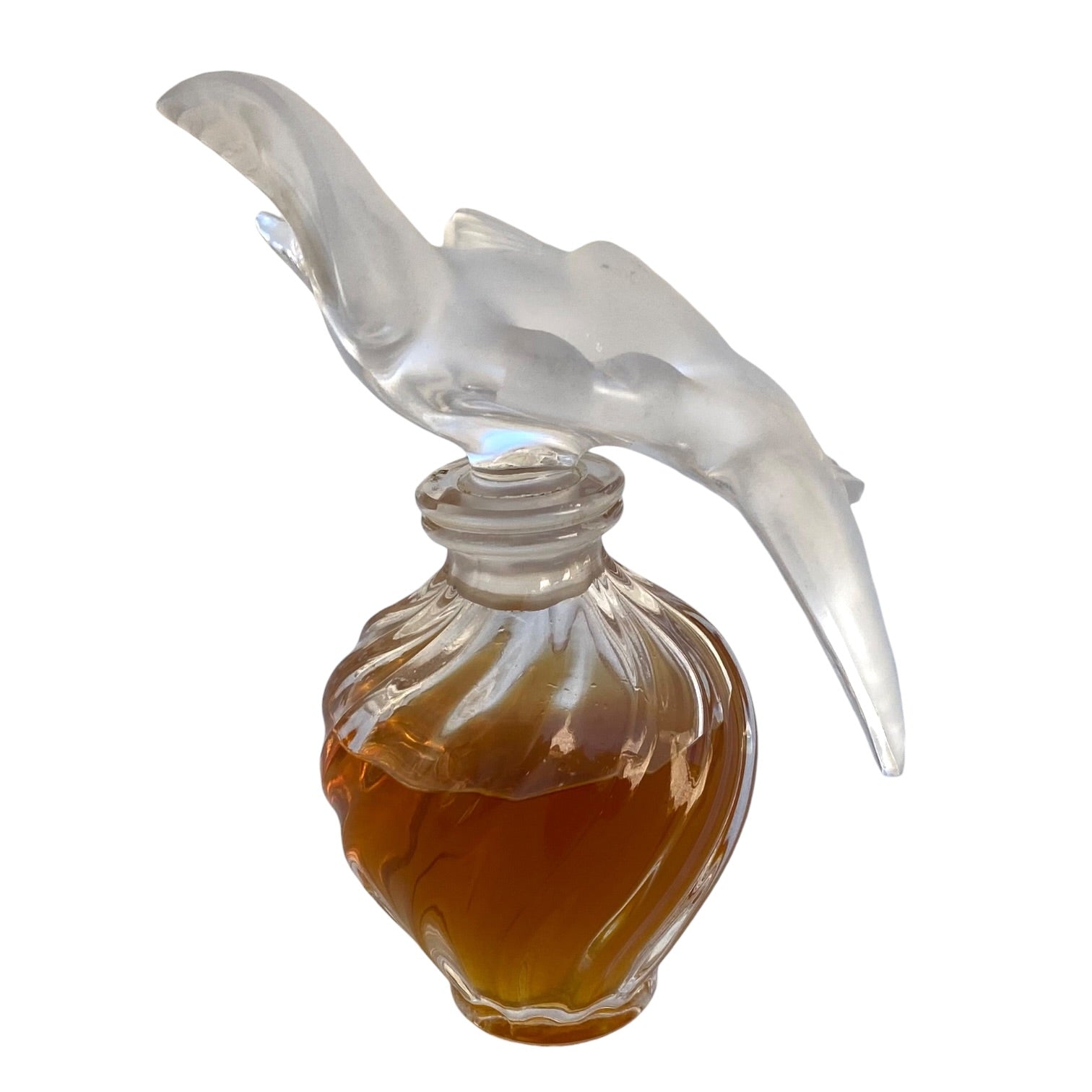 Frasco de perfume L’ Air Temp de Nina Ricci diseñado por Marc Lalique de 1948