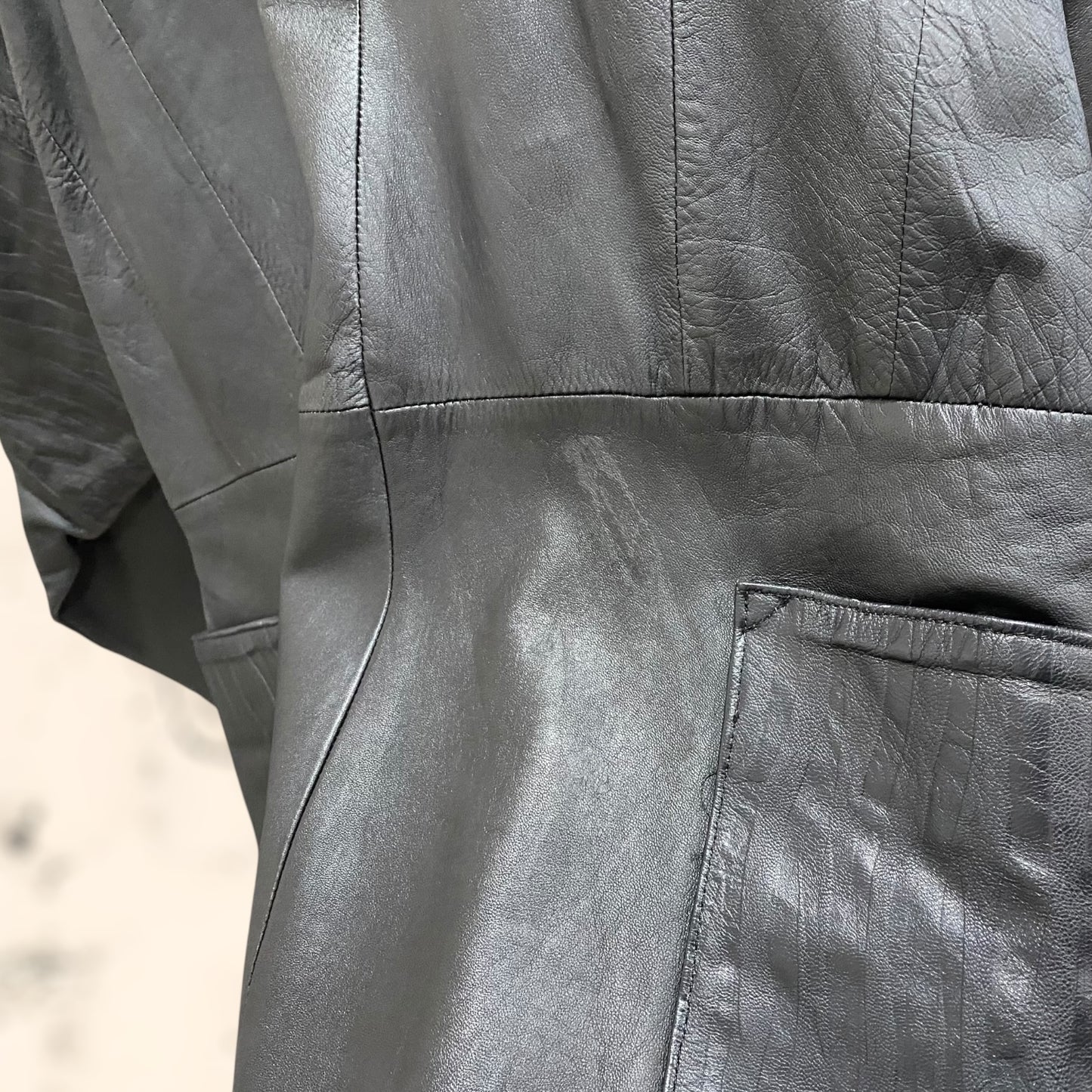 Chaqueta Yves Saint Laurent de cuero vintage