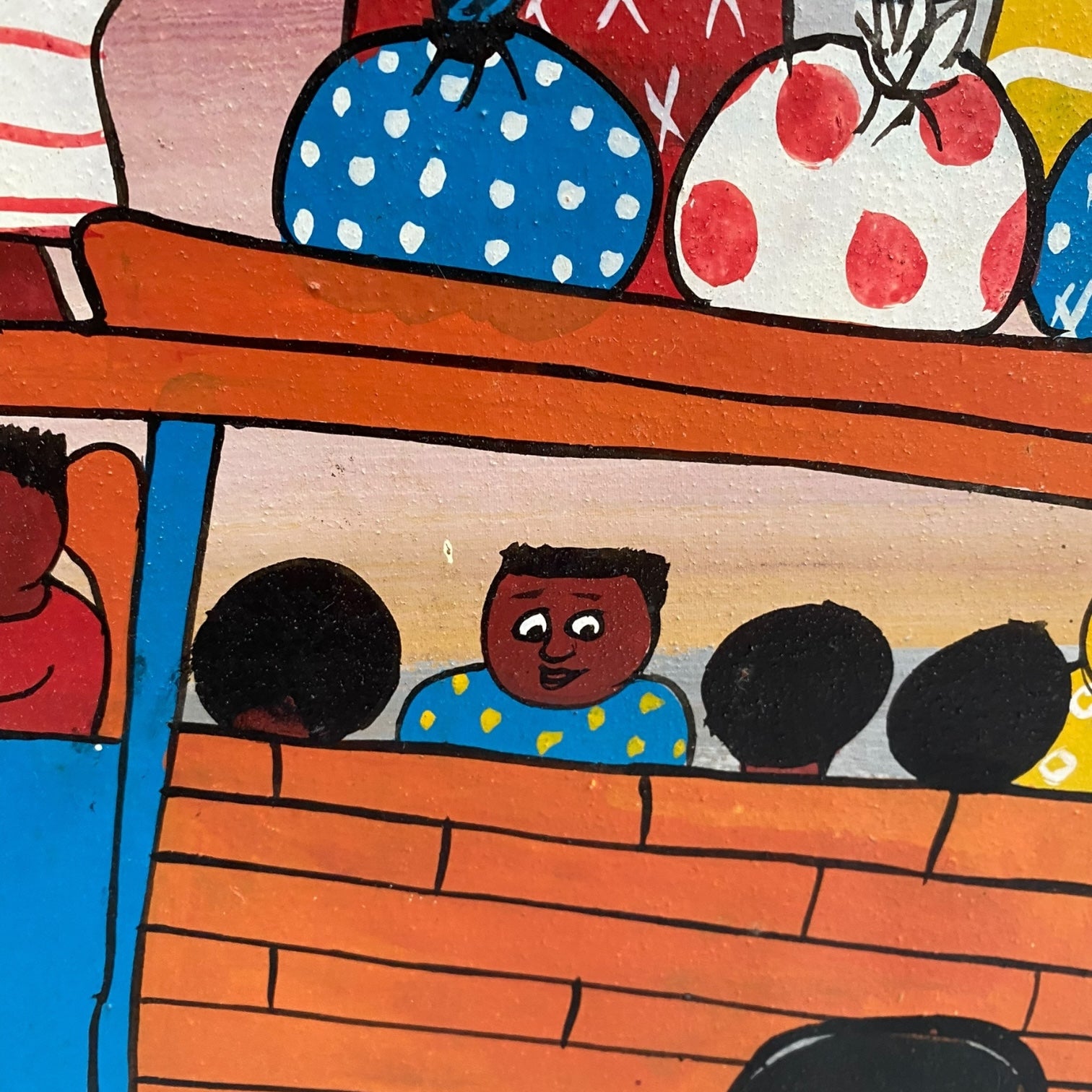 Óleo sobre tabla de S. Paulo del movimiento Tingatinga Africano