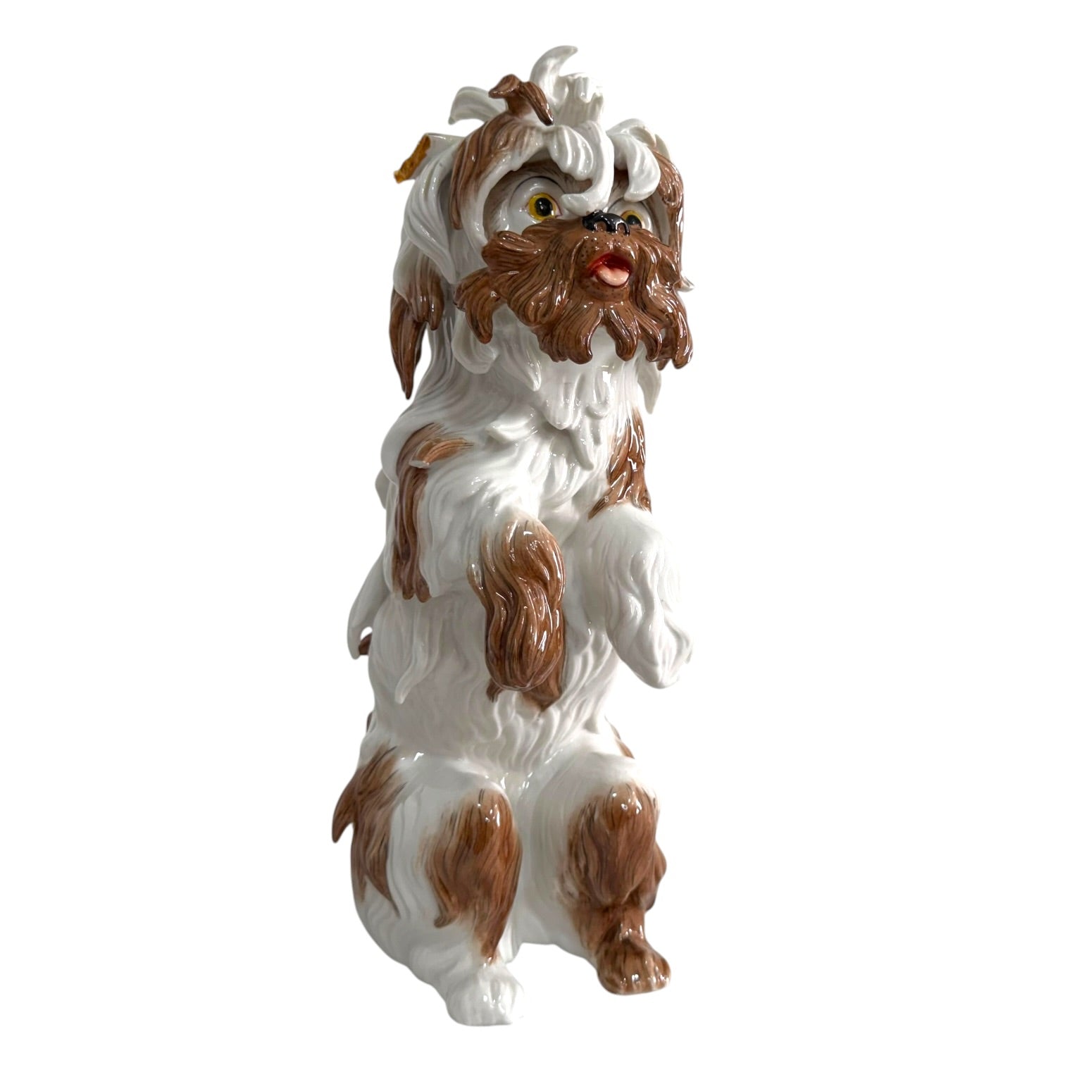 Figura perro Gos D’Atura Catalá de porcelana Algora de gran tamaño