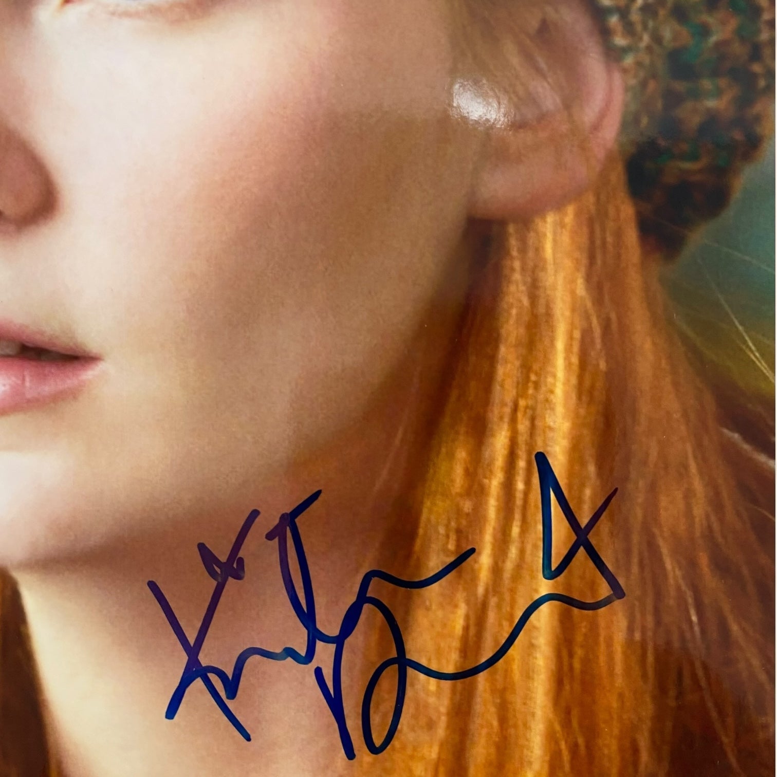 Fotografía de Kirsten Dunst con autógrafo original certificado