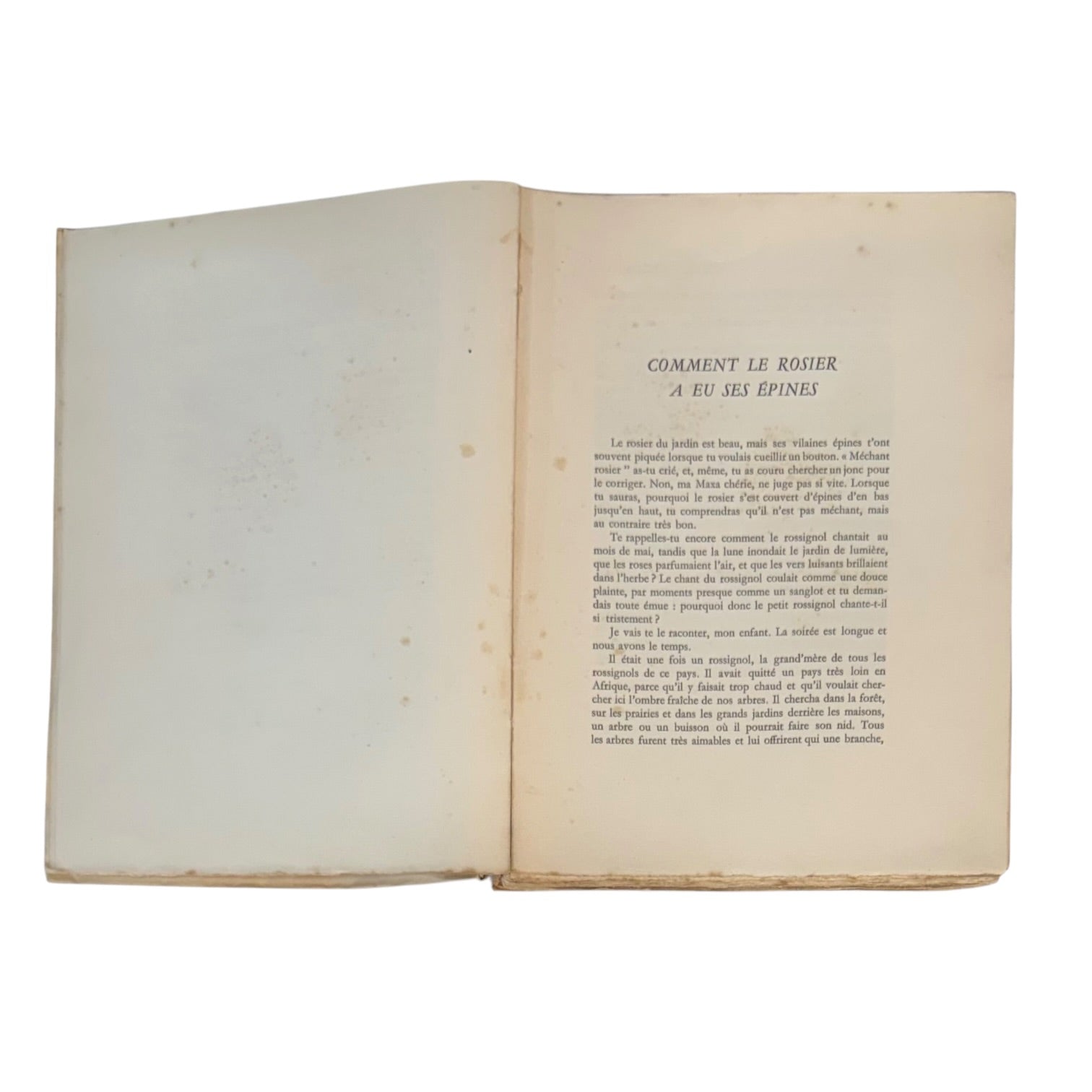 Libro Contes pour Maxa del año 1929