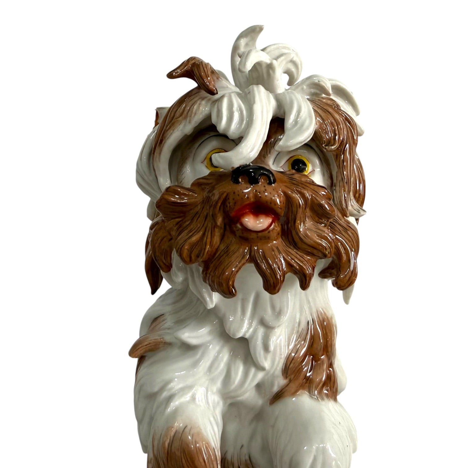 Figura perro Gos D’Atura Catalá de porcelana Algora de gran tamaño