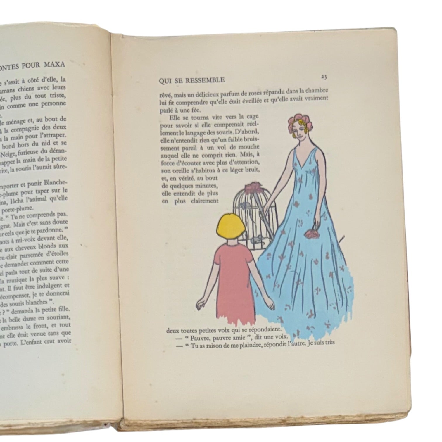 Libro Contes pour Maxa del año 1929